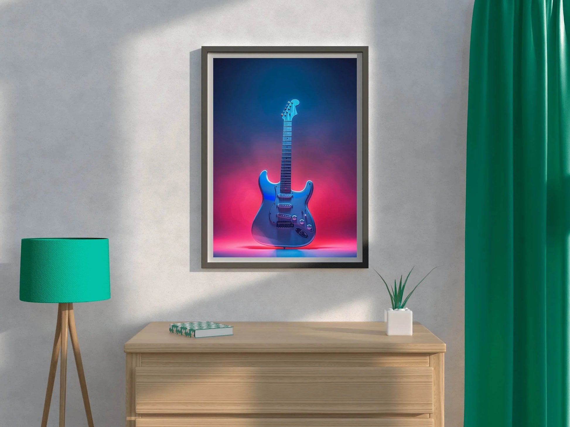 Jazz Electric Guitar Wall Art - beink online art store