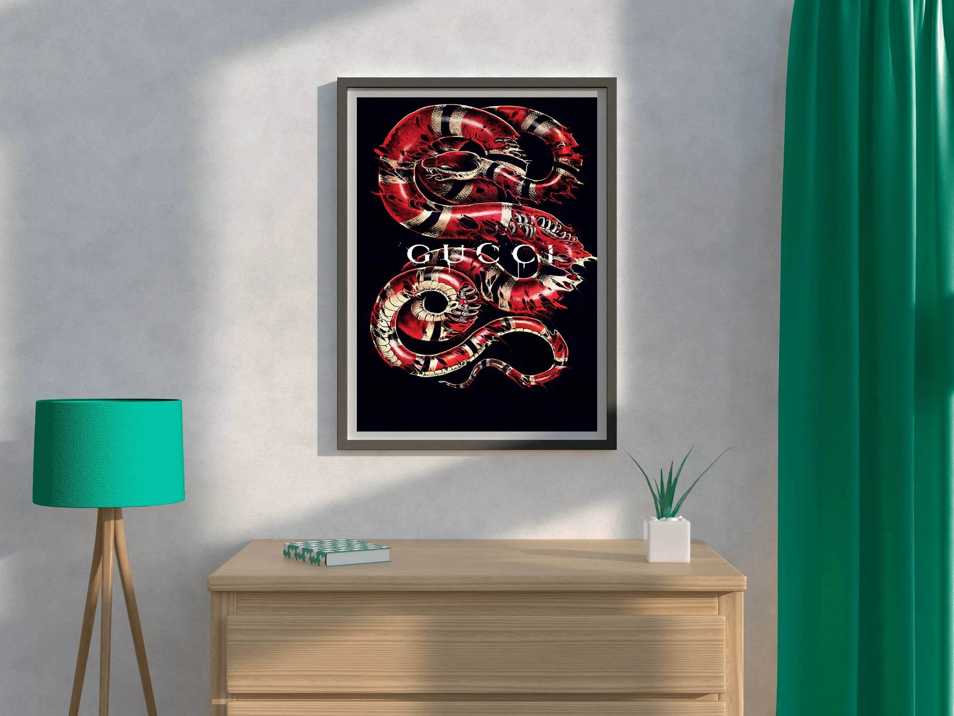 Gucci Red Snake Wall Art - beink online art store
