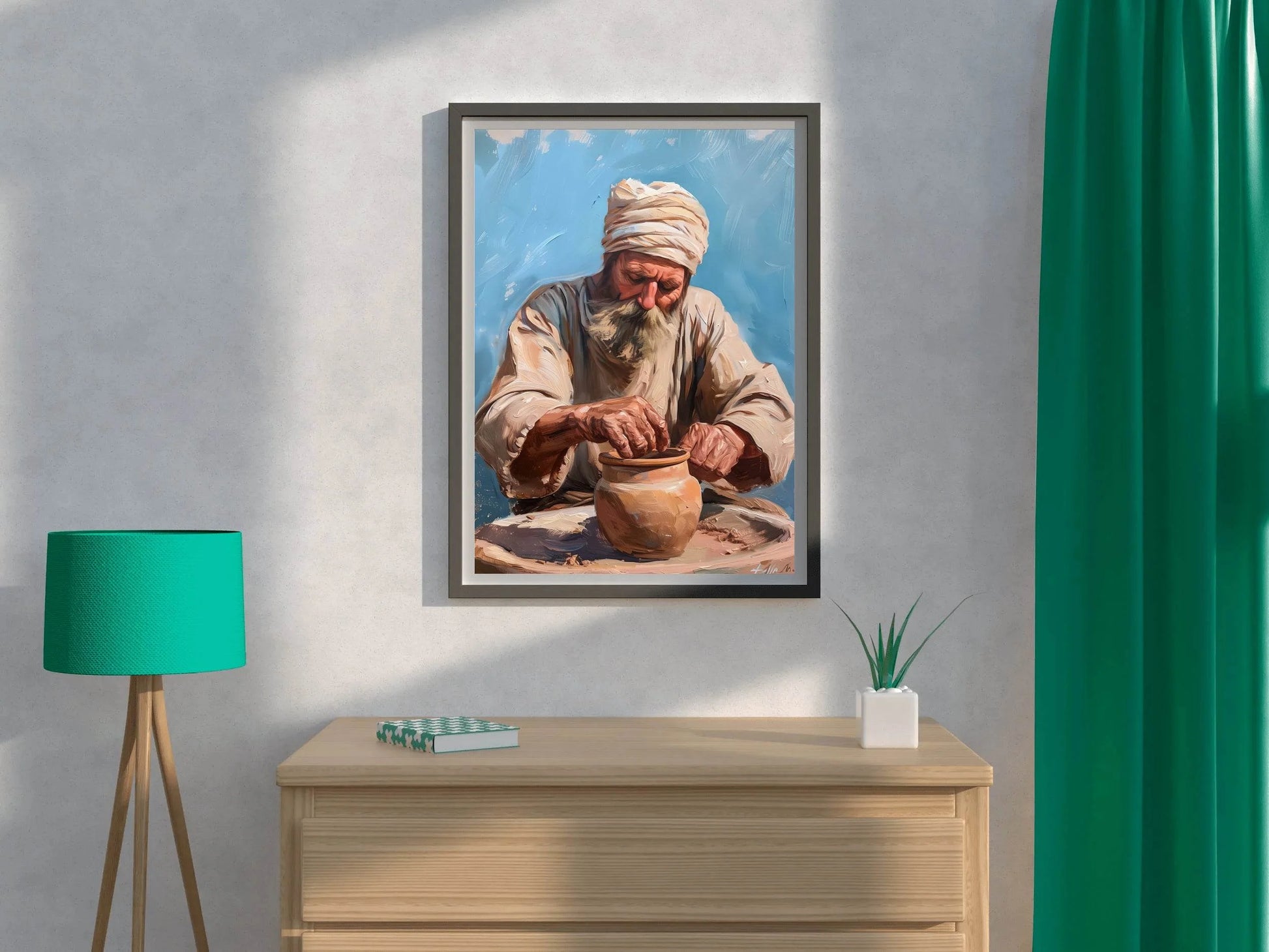 Old Potter Painting Wall Art - beink online art store