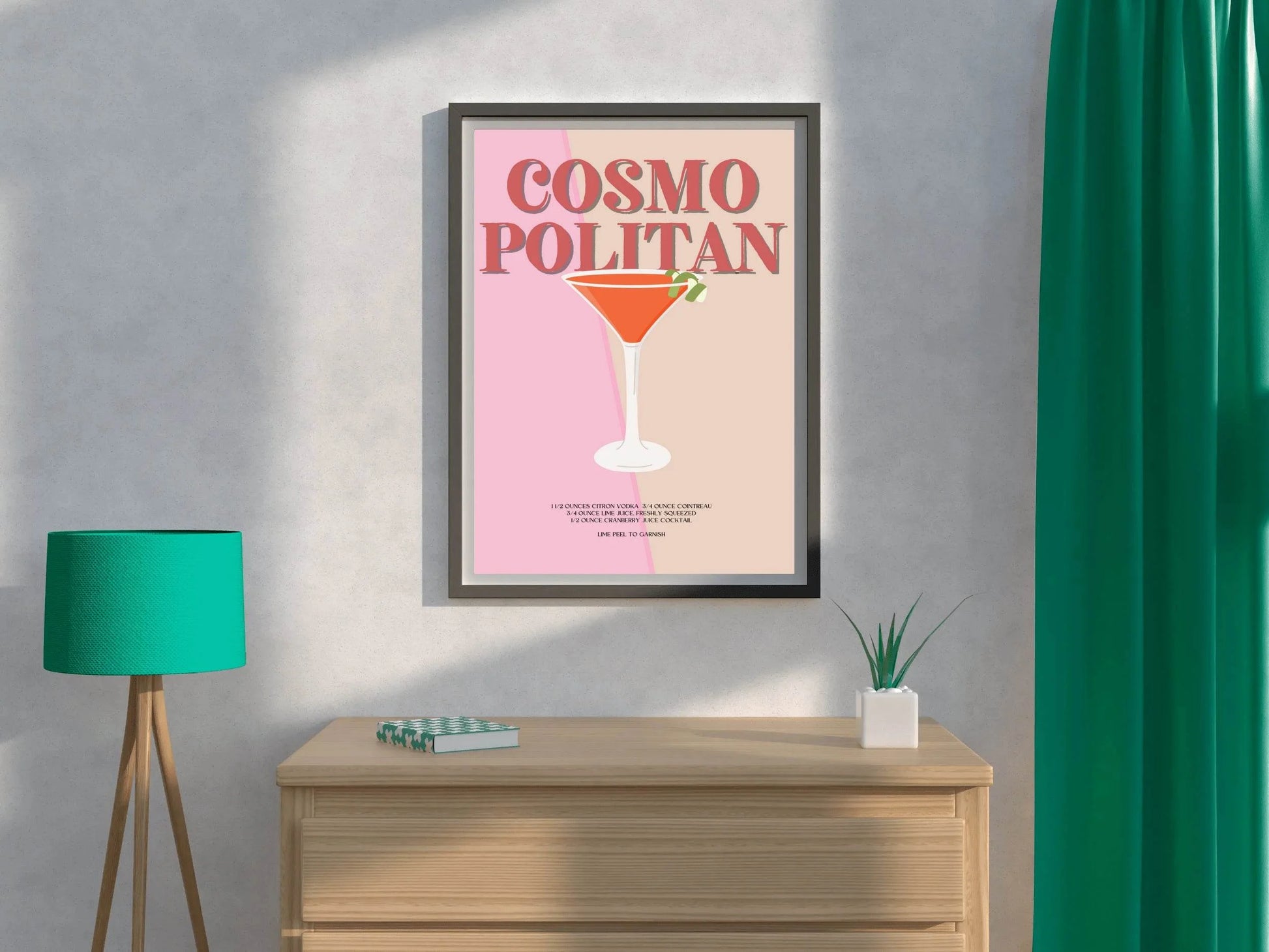 Cosmon Politan Cocktail Wall Art - beink online art store