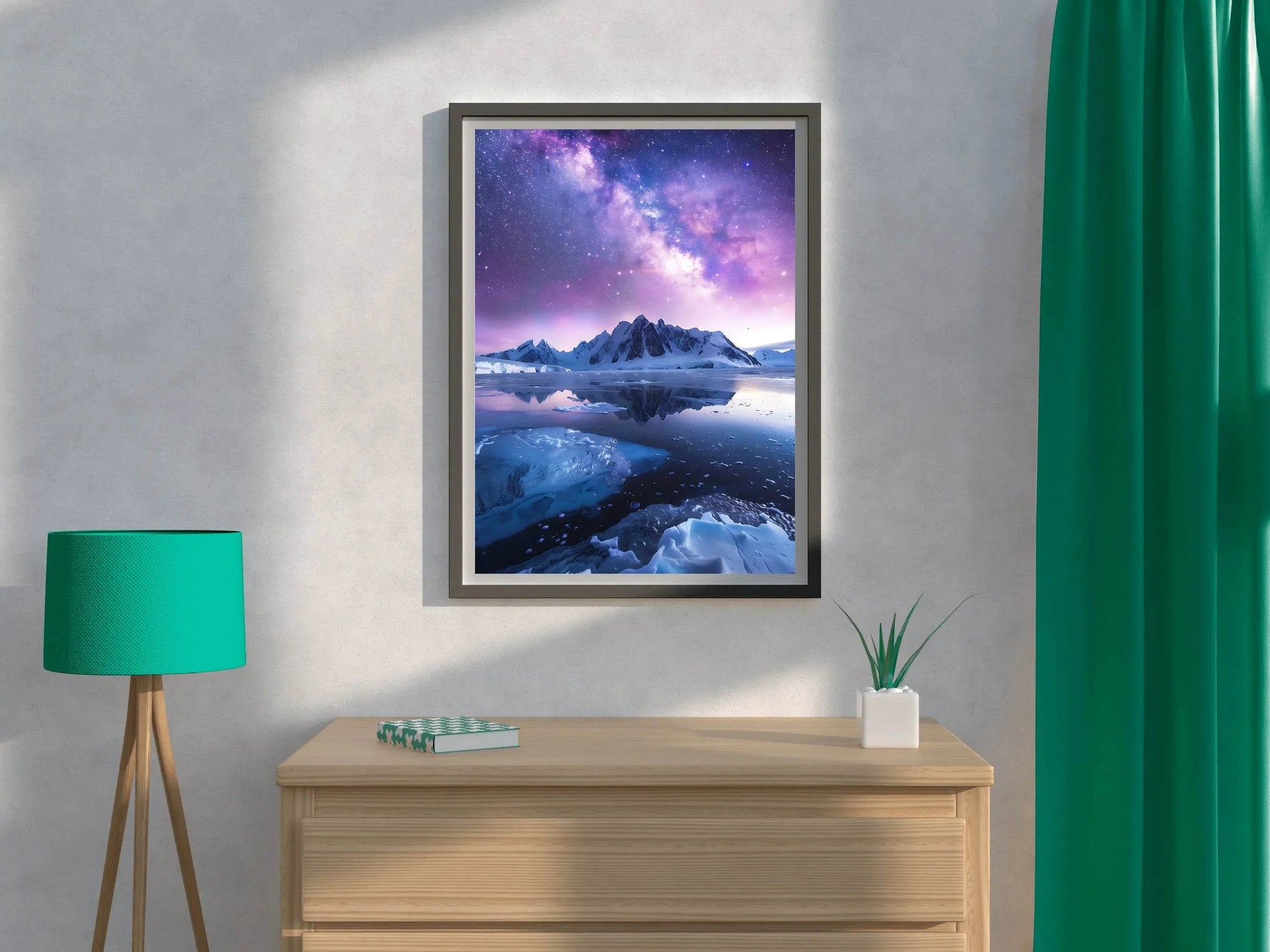 Milky Way Over Arctic Landscape Wall Art - beink online art store