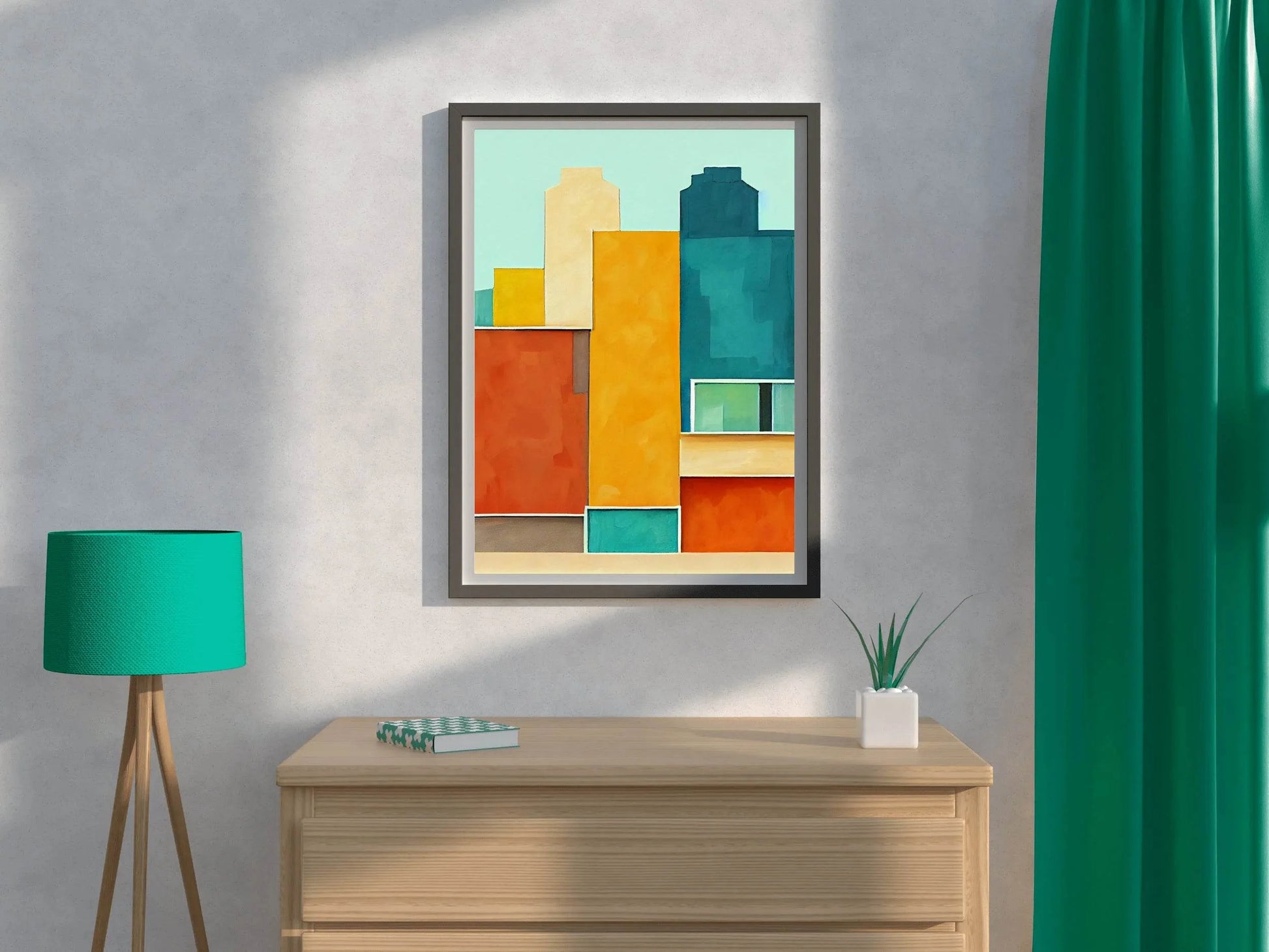 Creative Building Shape Abstract Wall Art - beink online art store