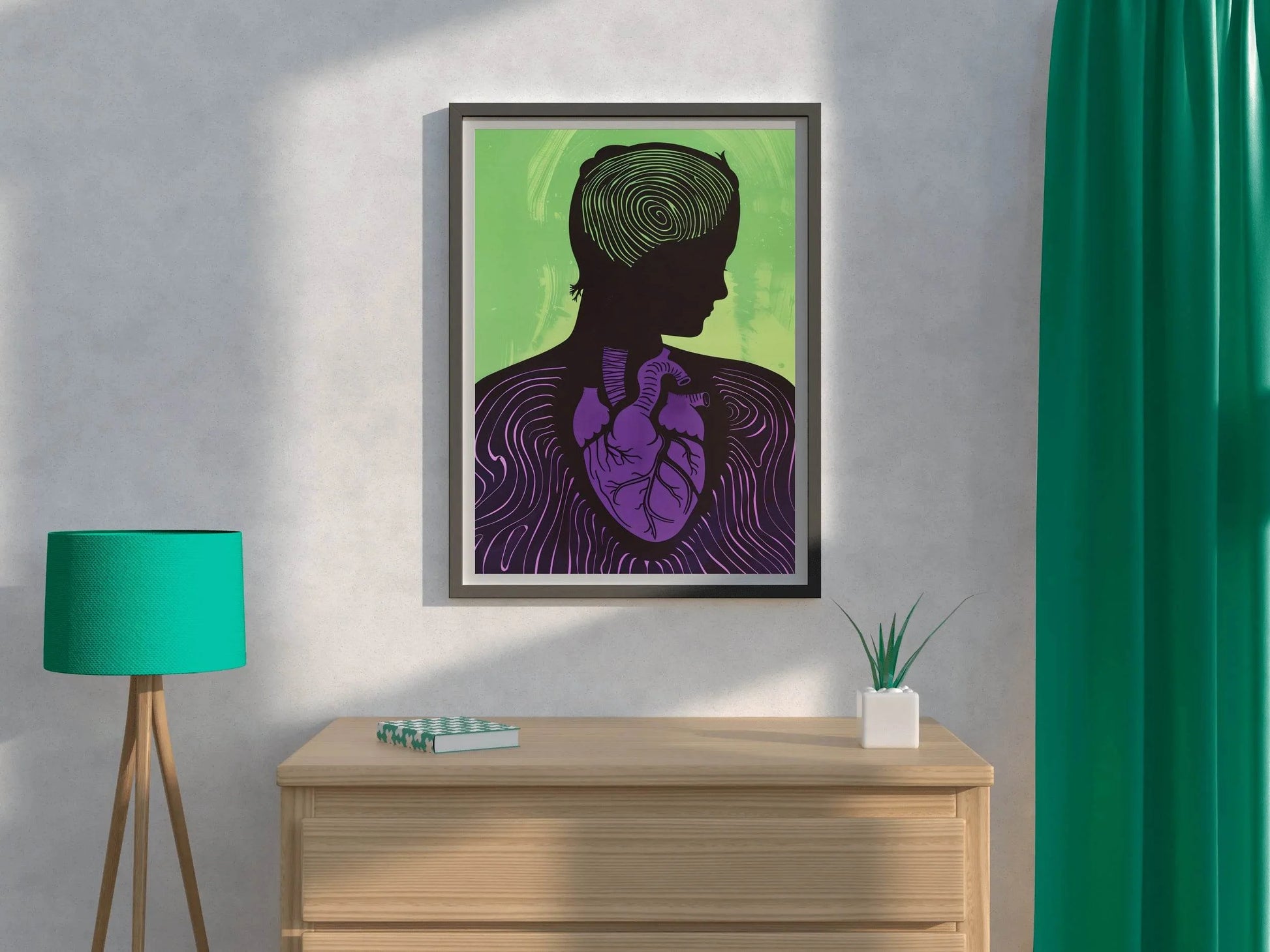 Conquered Heart Painting Wall Art - beink online art store