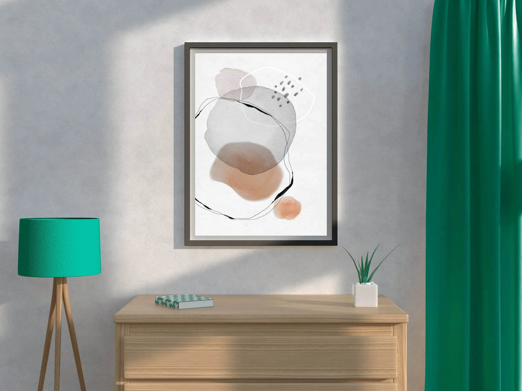 Water Color Mark Abstract Wall Art - beink online art store