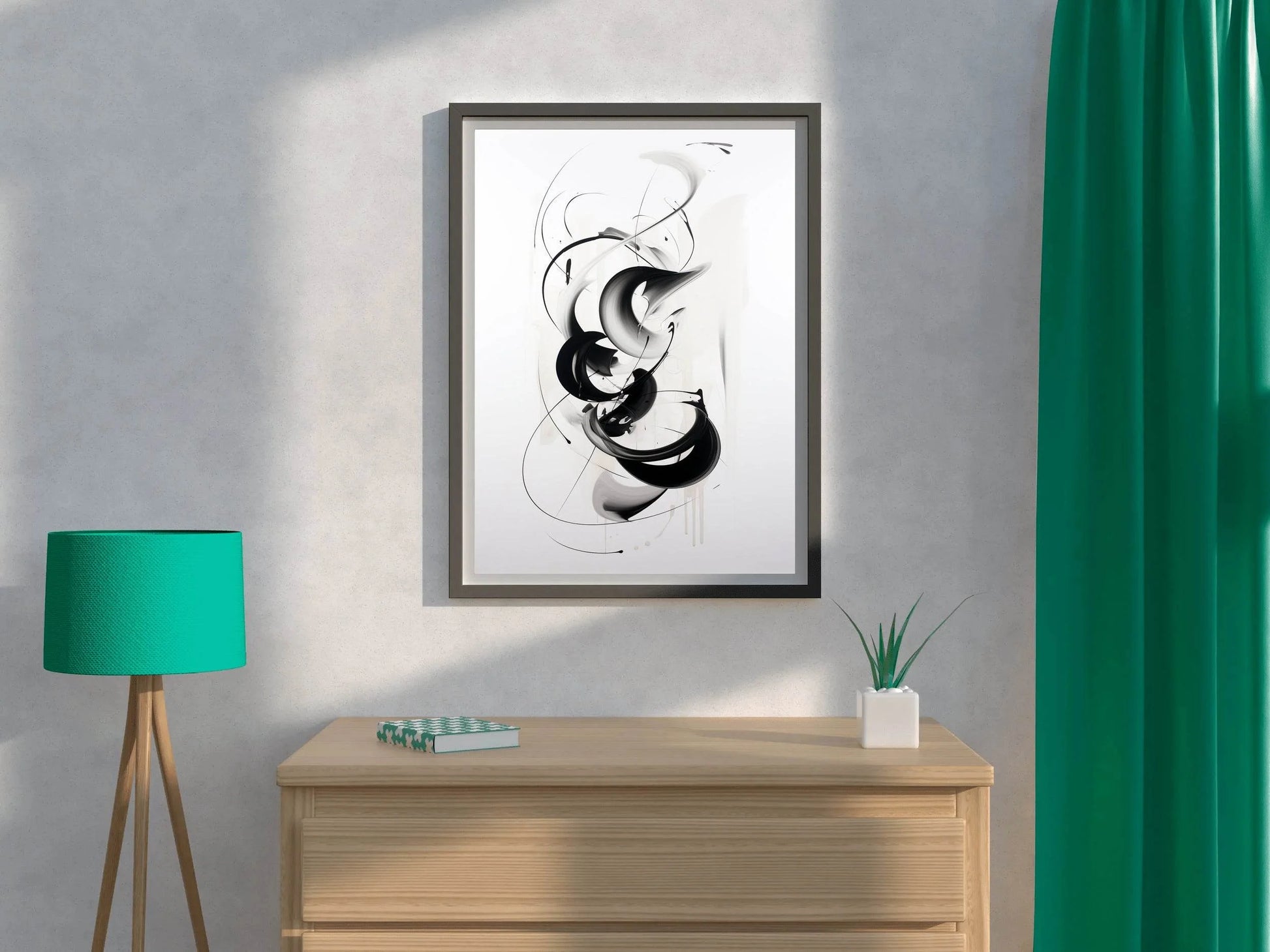 Black and White Abstract Wall Art - beink online art store
