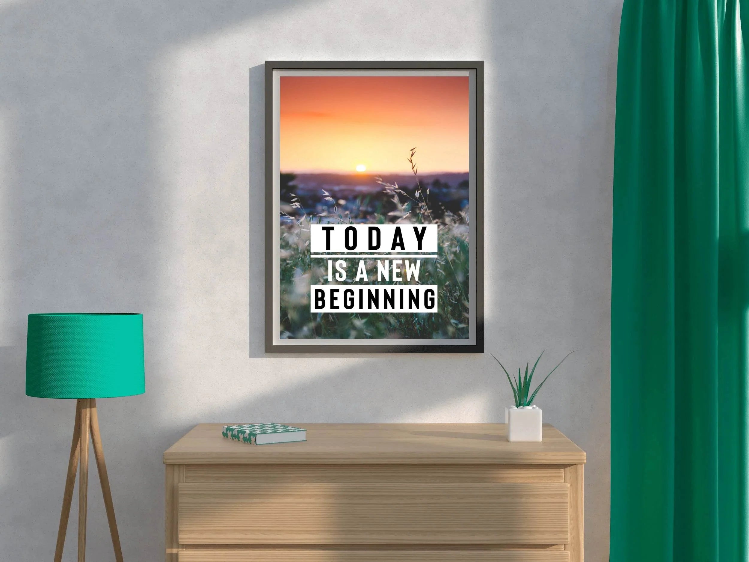 New Beginning Motivational Wall Art - beink online art store