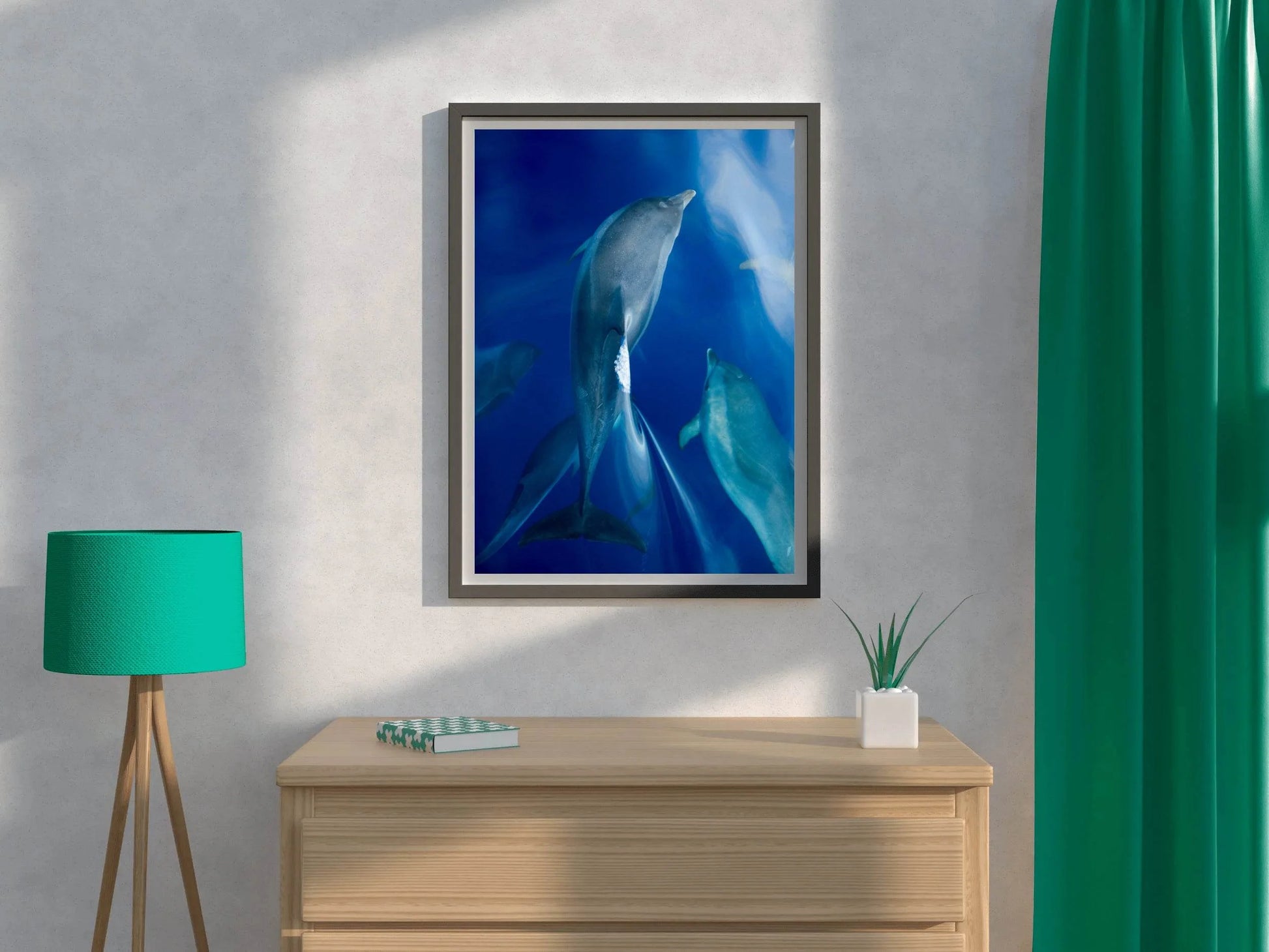 Common Bottlenose Dolphin Wall Art - beink online art store