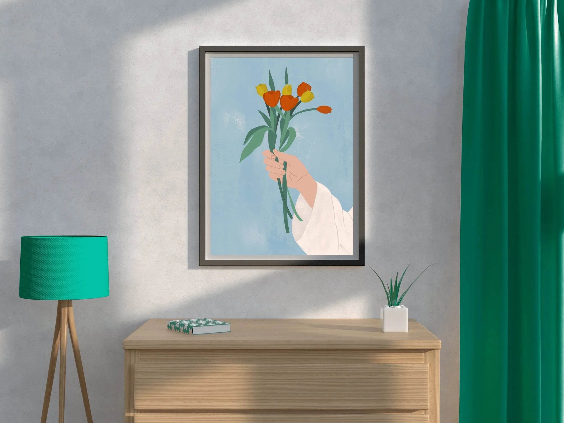 Bouquet in Hand Wall Art - beink online art store