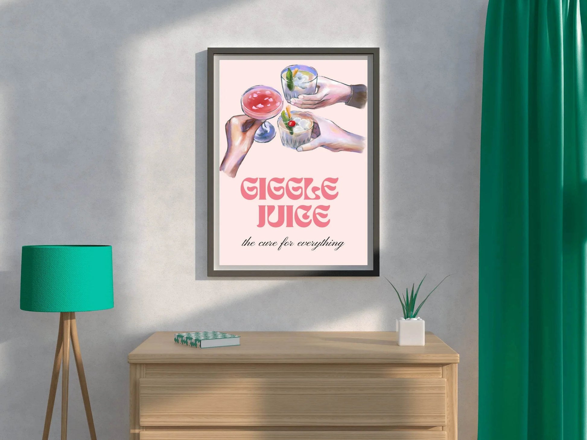 Giggle Juice Wall Art - beink online art store