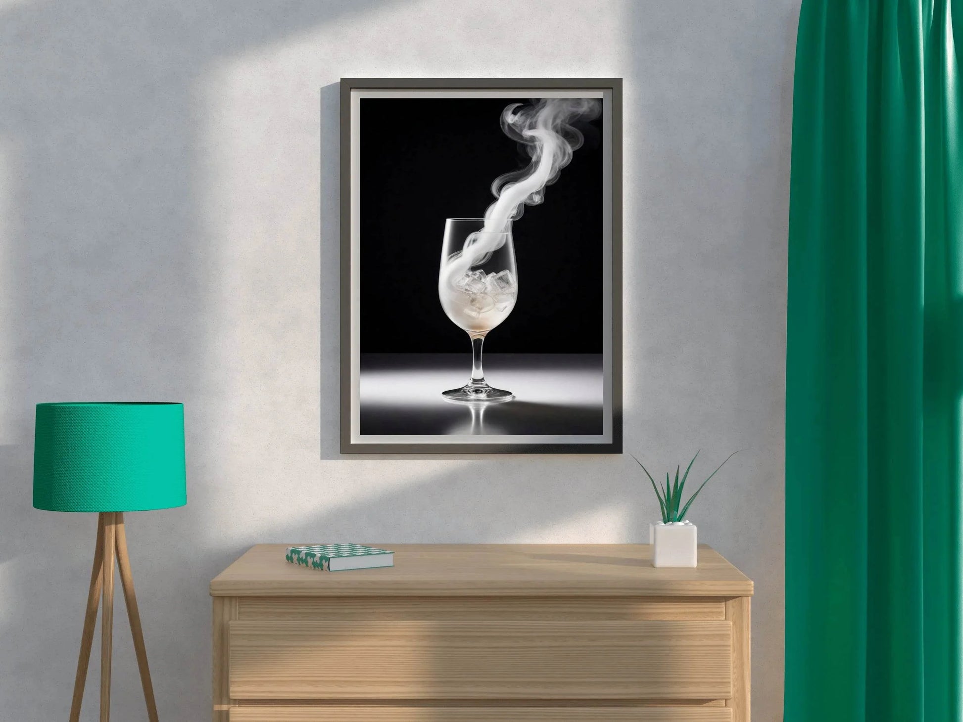 Dry Ice In A Glass Wall Art - beink online art store