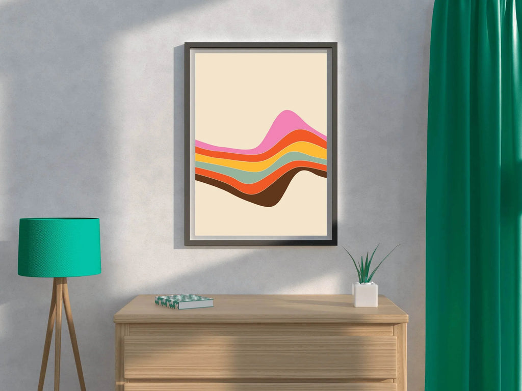 Colored Line Drawing Wall Art - beink online art store