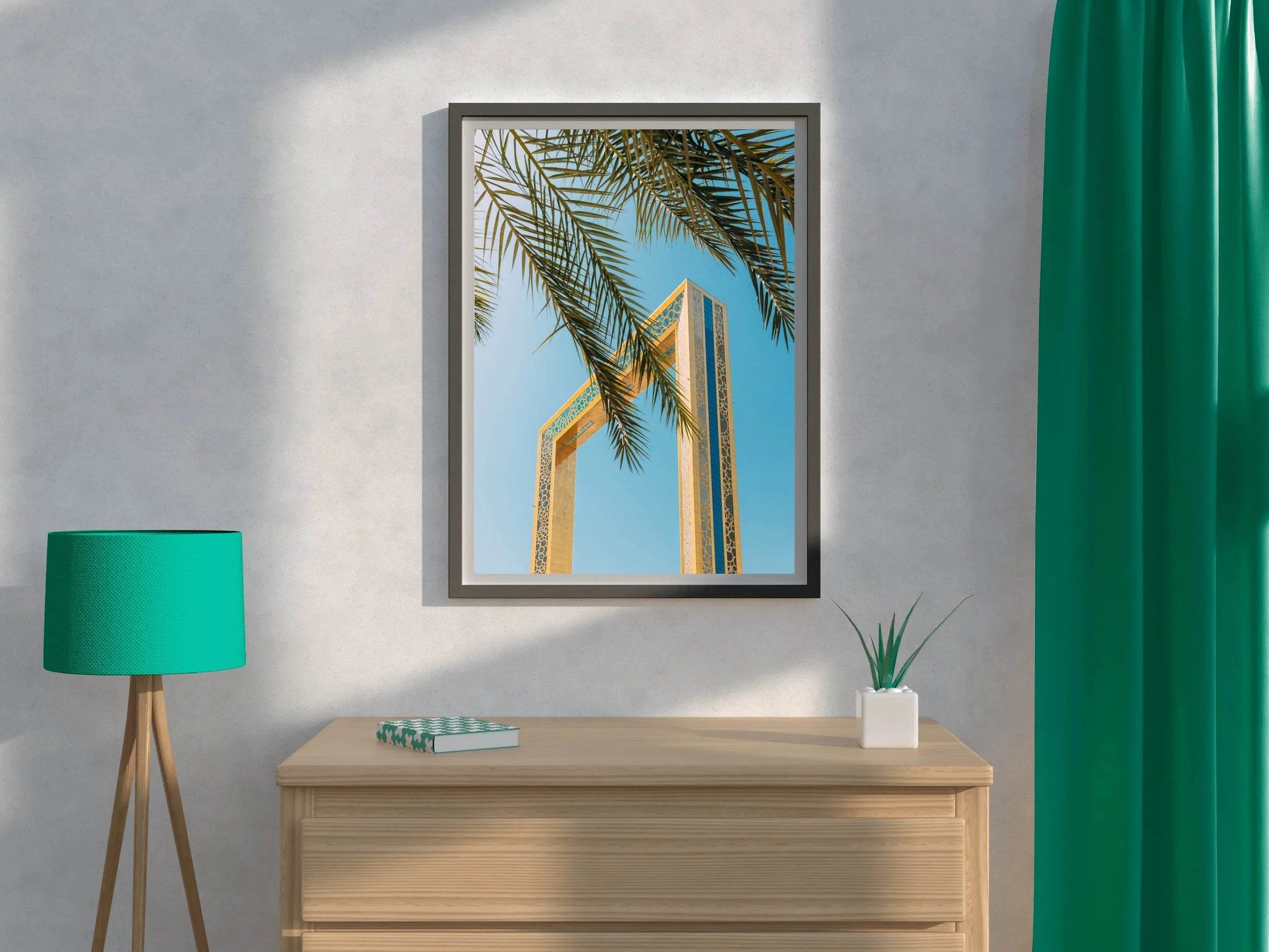The Frame and a Palm Wall Art - beink online art store