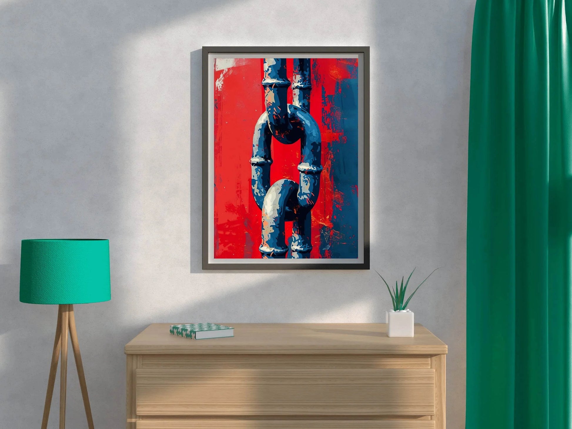 Rusty Chain Painting Wall Art - beink online art store