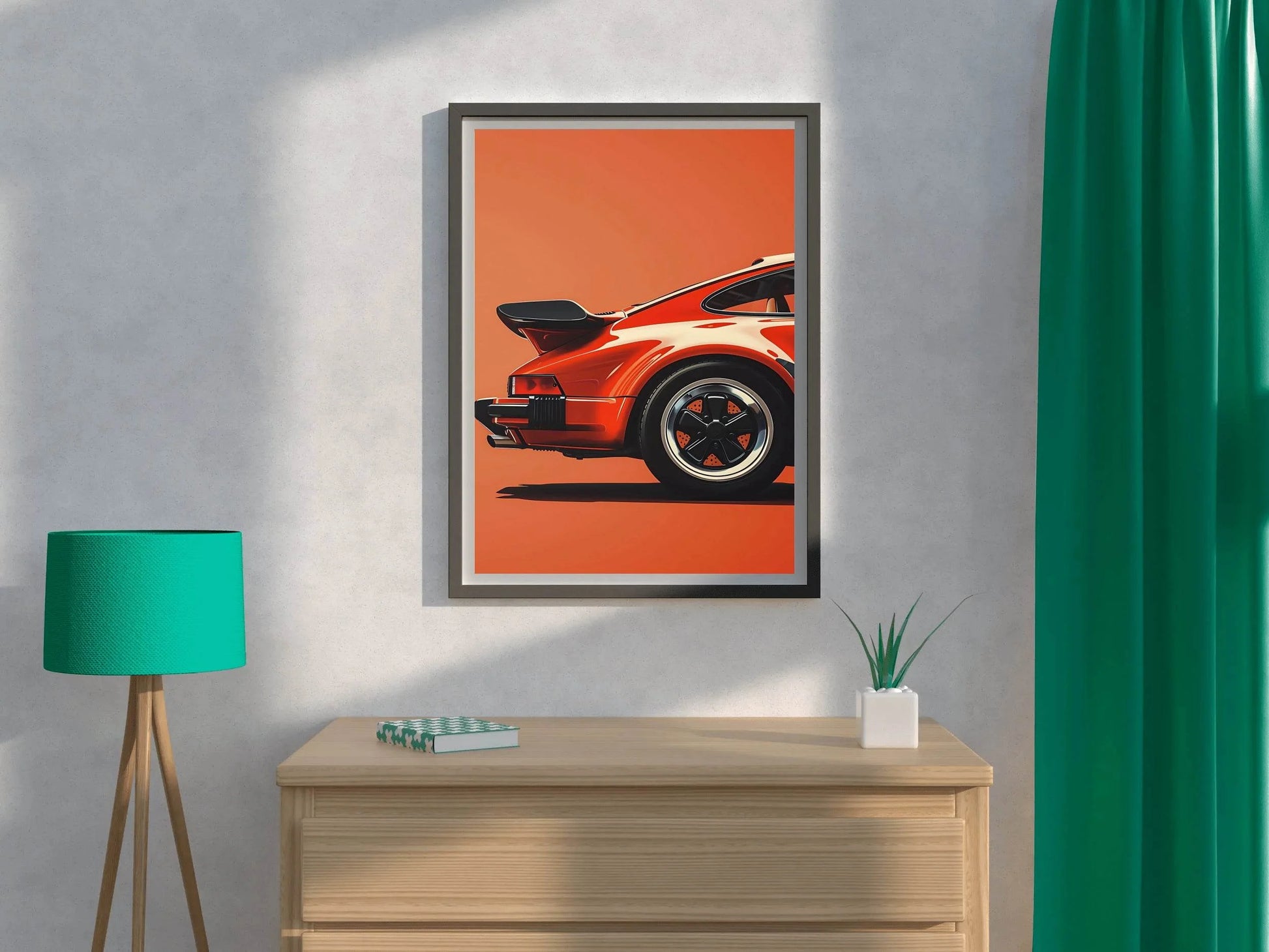 Portrait Painting Porsche Wall Art - beink online art store