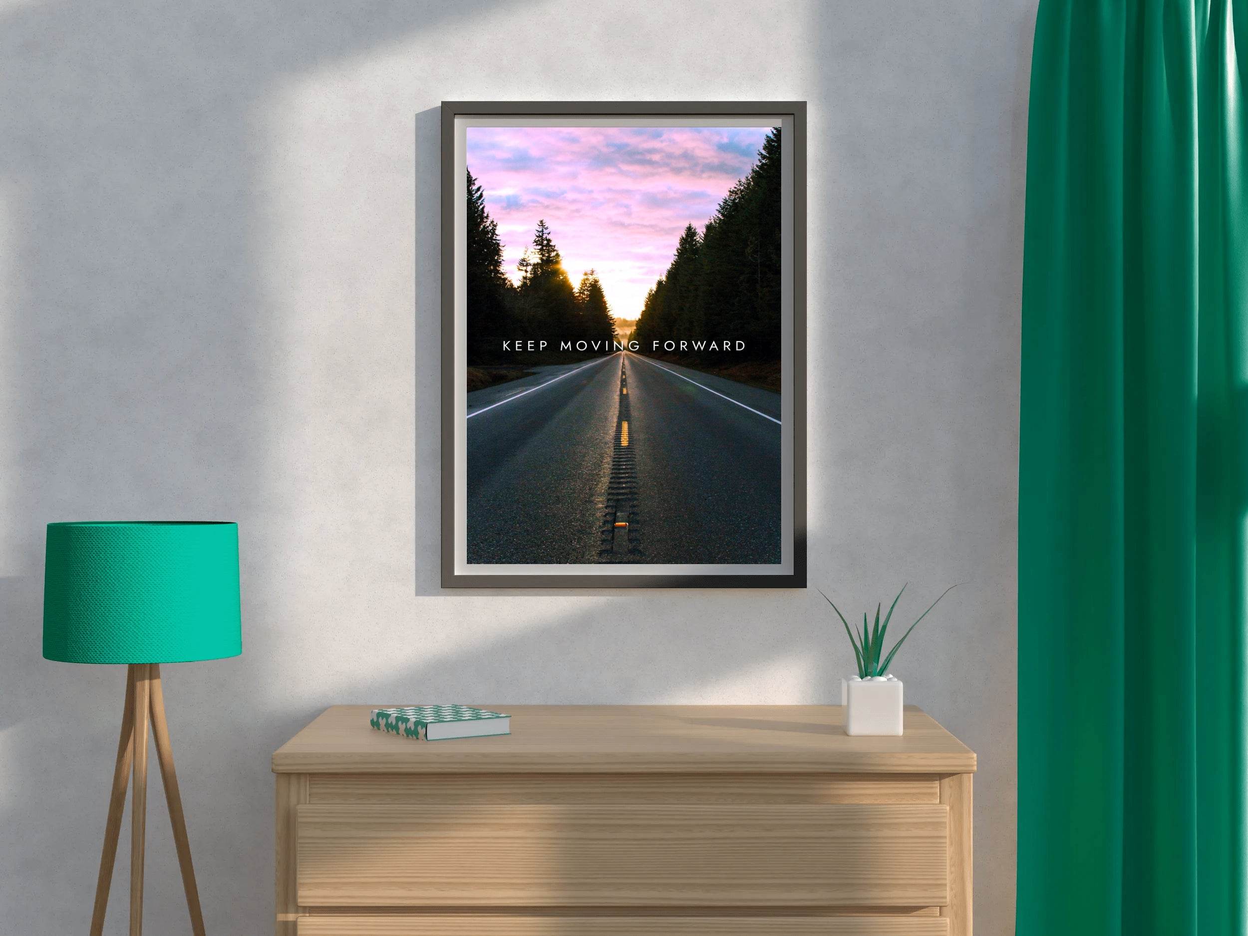 Keep Moving Forward Motivational Wall Art - beink online art store