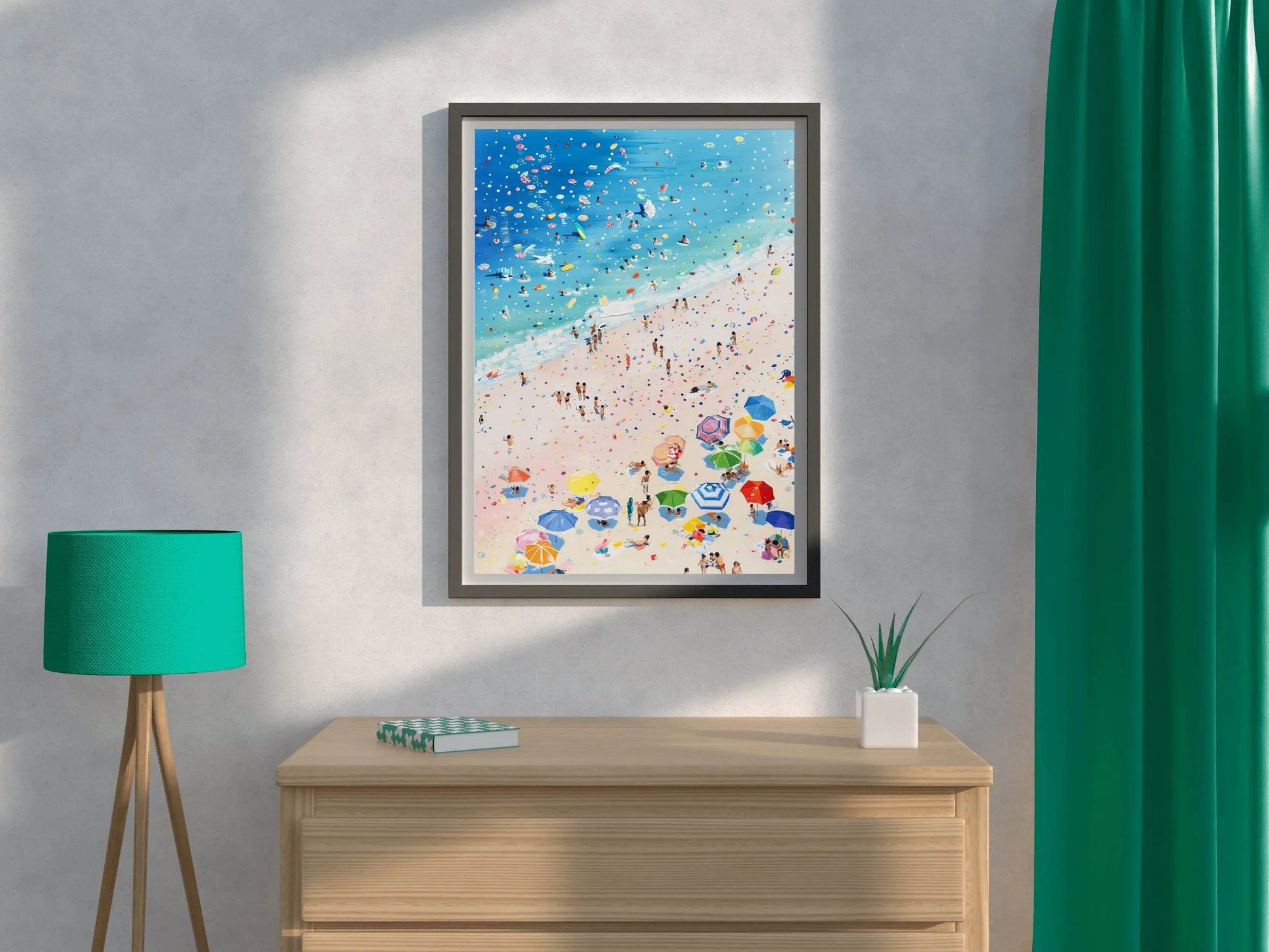 Vibrant Beach Daydream Modern Wall Art - beink online art store
