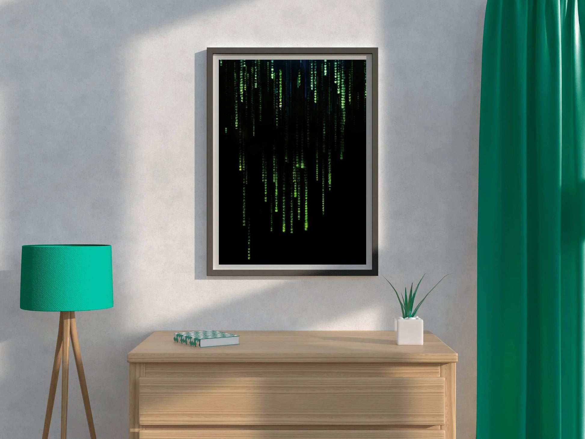 THE MATRIX Green Code Wall Art - beink online art store