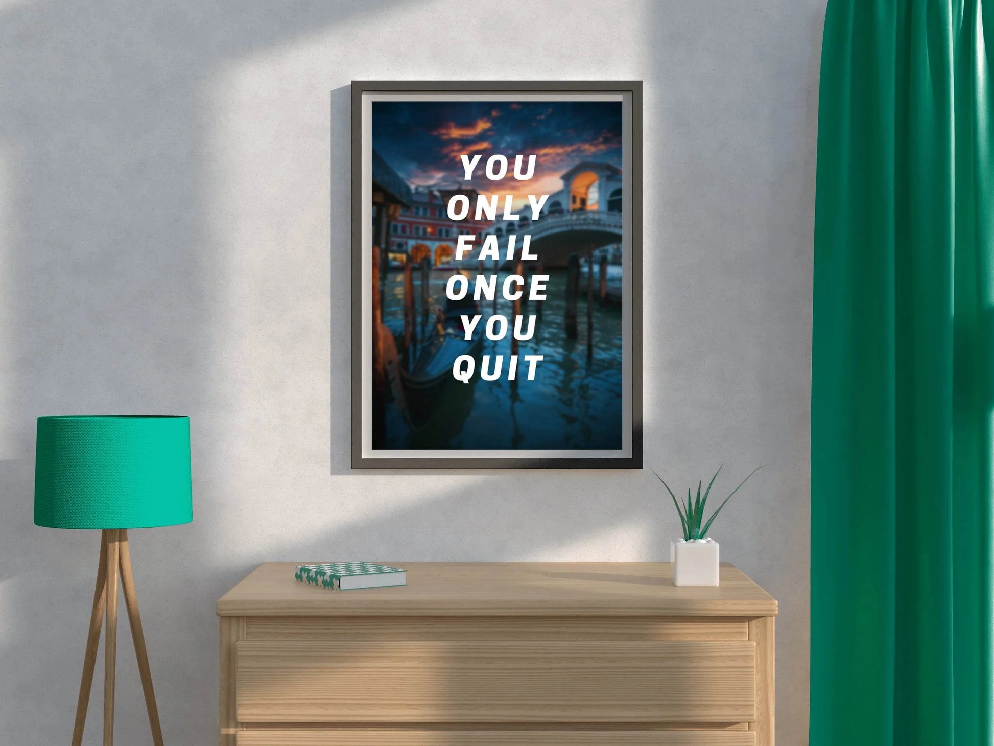 Never Quit Motivational Wall Art - beink online art store