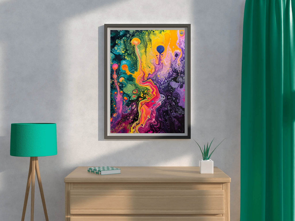 Abstract Psychedelic Dreamscape Wall Art - beink online art store