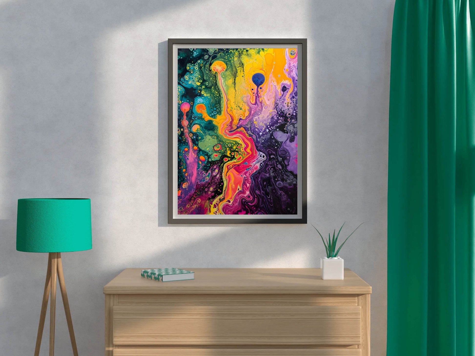 Abstract Psychedelic Dreamscape Wall Art - beink online art store