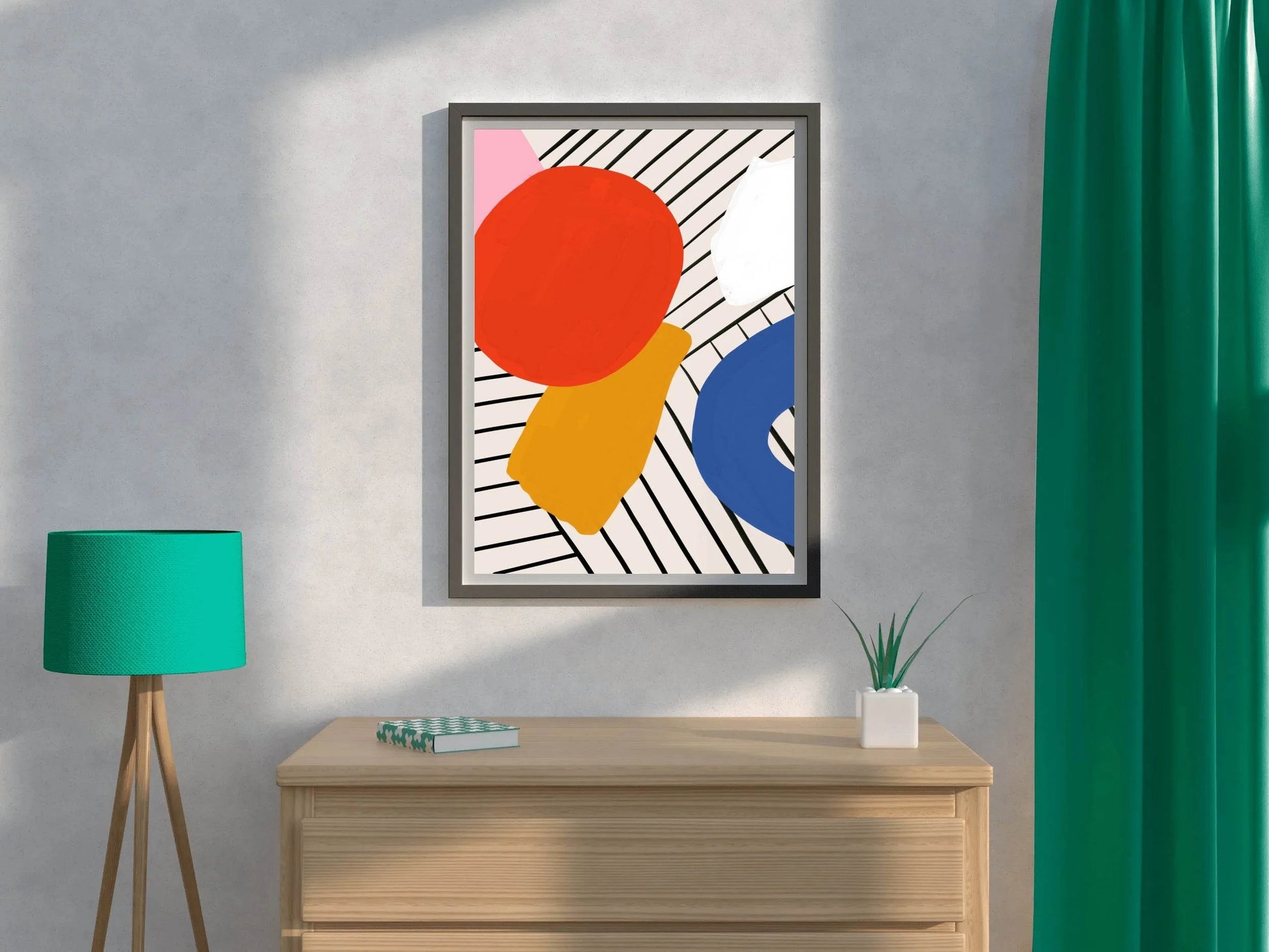 Geometric Color Combination Painting Wall Art - beink online art store