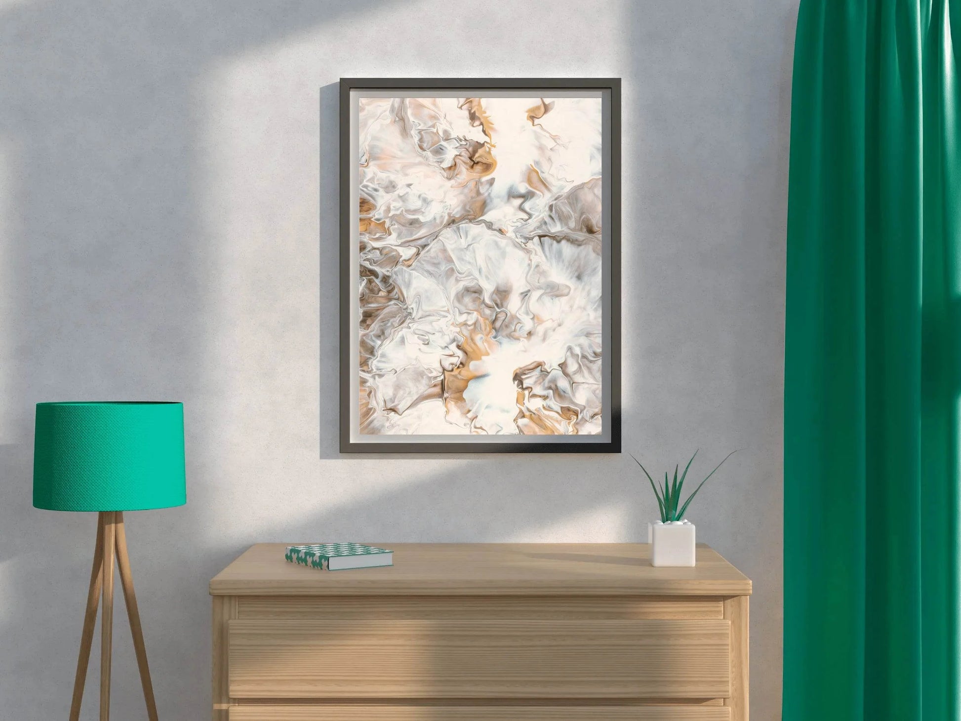 Fluid Oil Paint Modern Abstract Wall Art - beink online art store