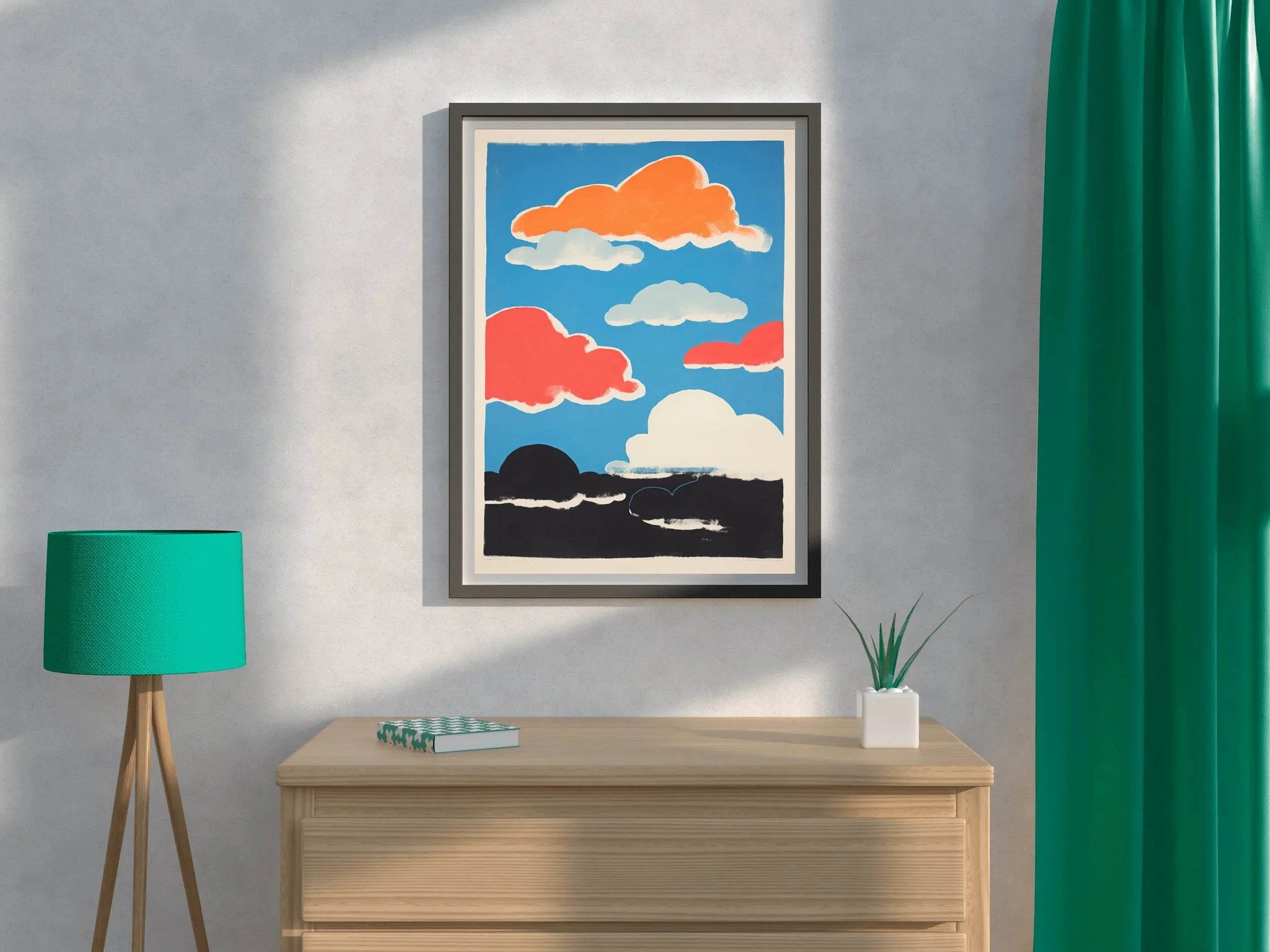 Colorful Clouds Painting Wall Art - beink online art store