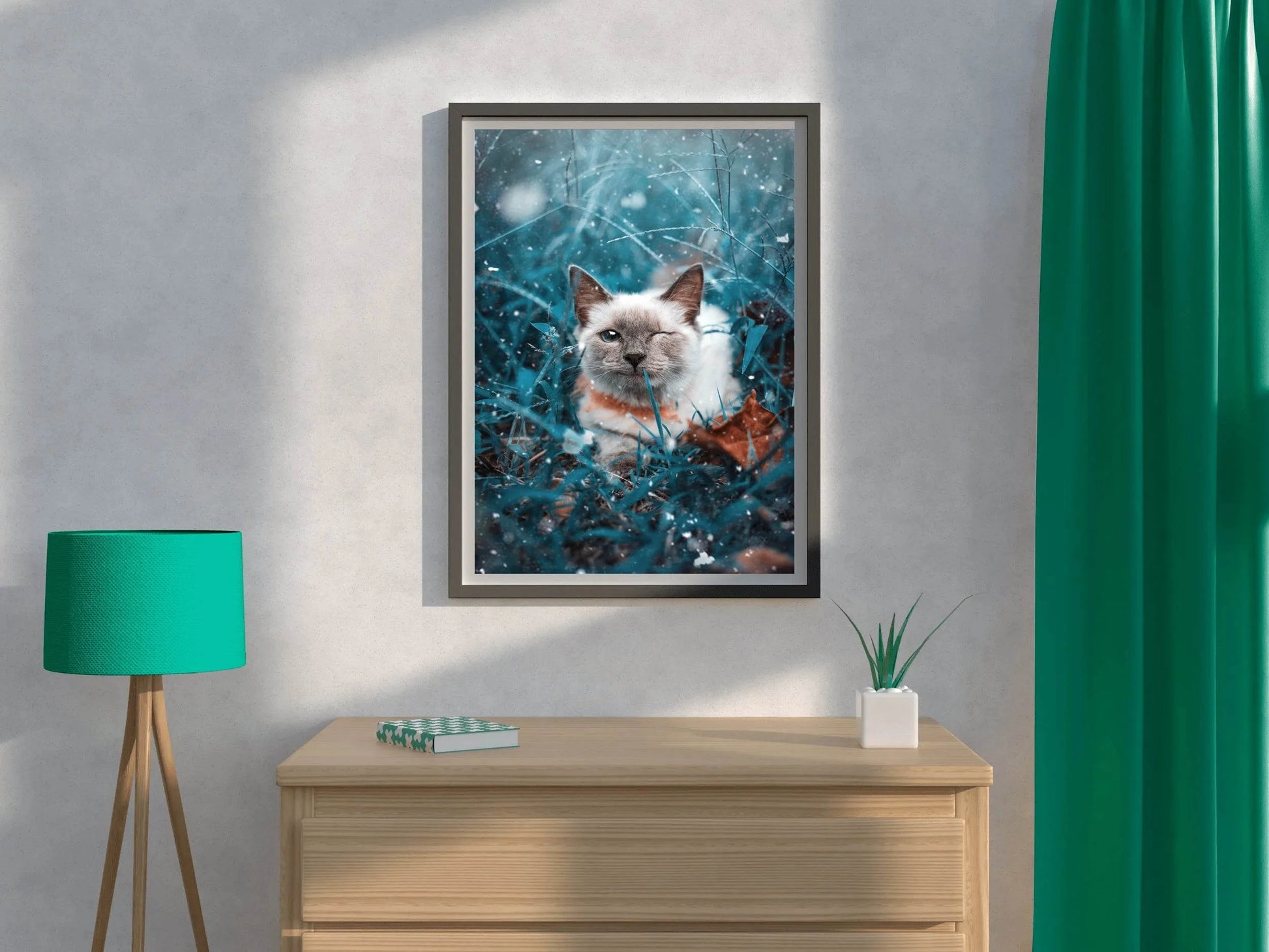 Siamese Cat Animal Wall Art - beink online art store