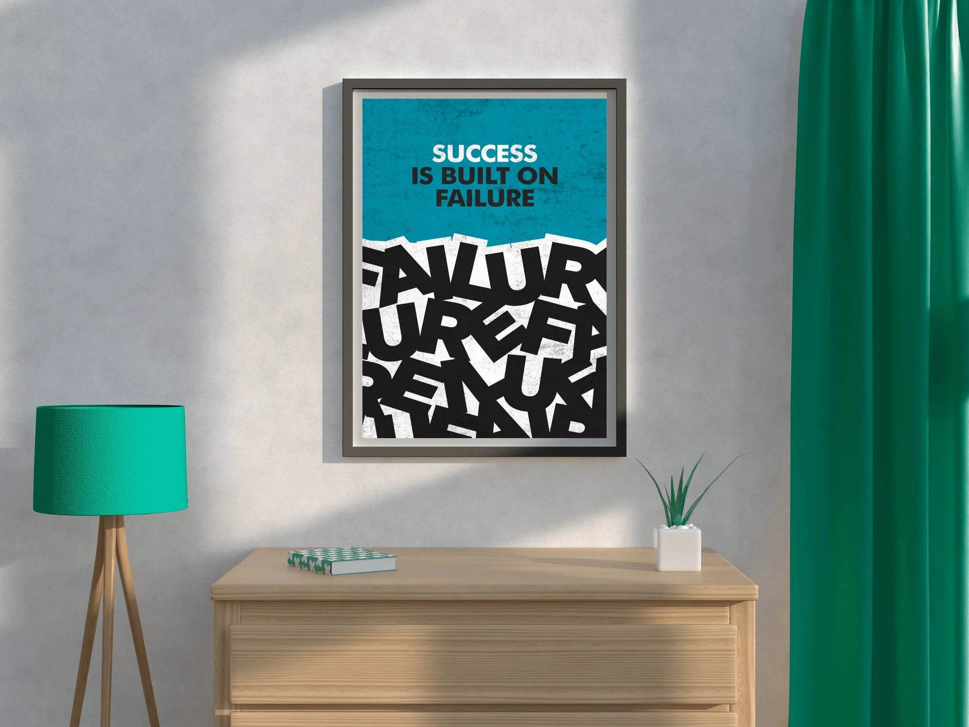Success Motivational Quote Wall Art - beink online art store