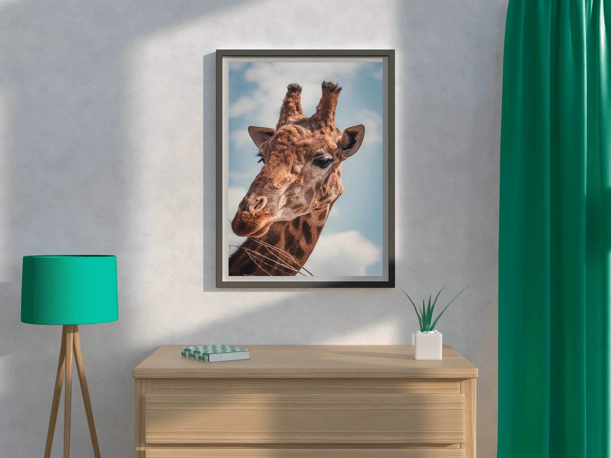 Face of Giraffe Animal Wall Art - beink online art store