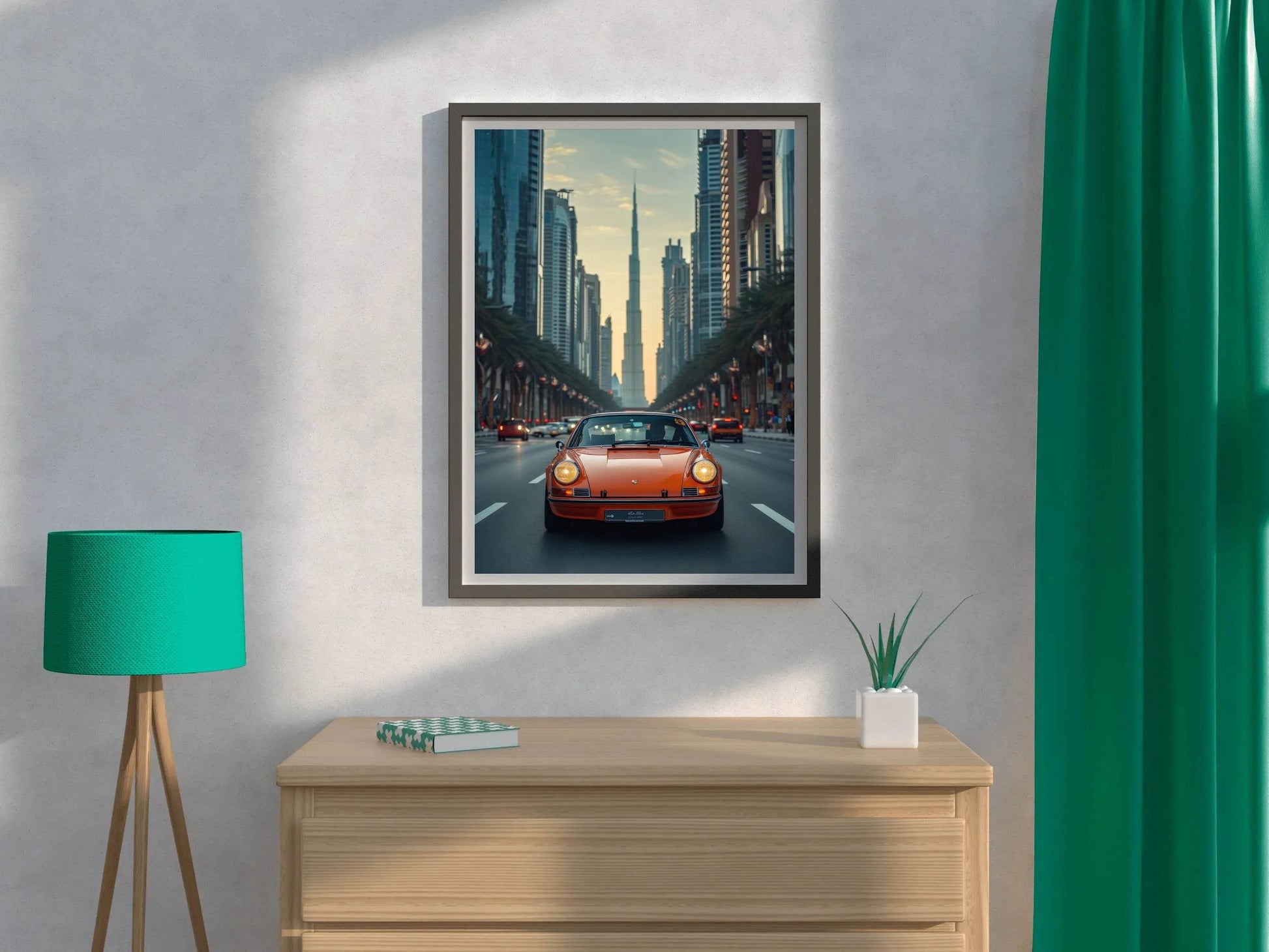 Driving Porsche In The City Wall Art - beink online art store