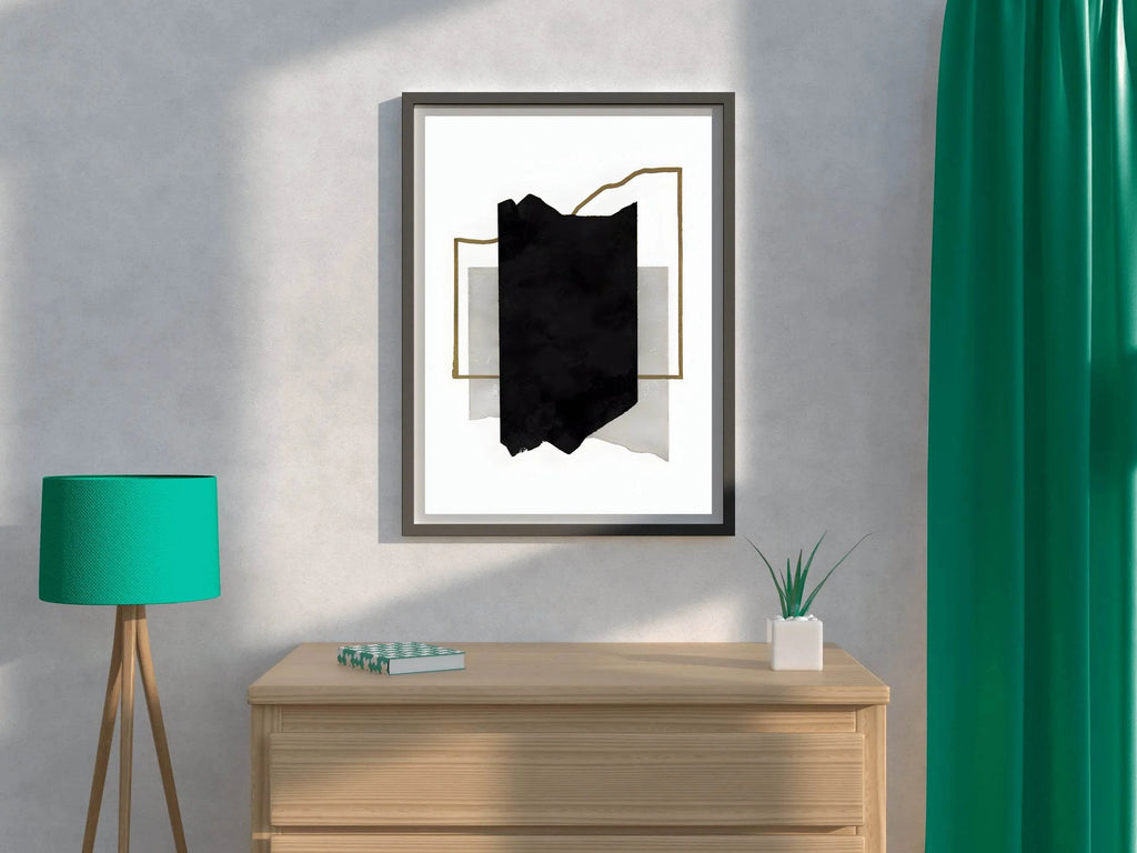 Black Framed Fragment Wall Art - beink online art store