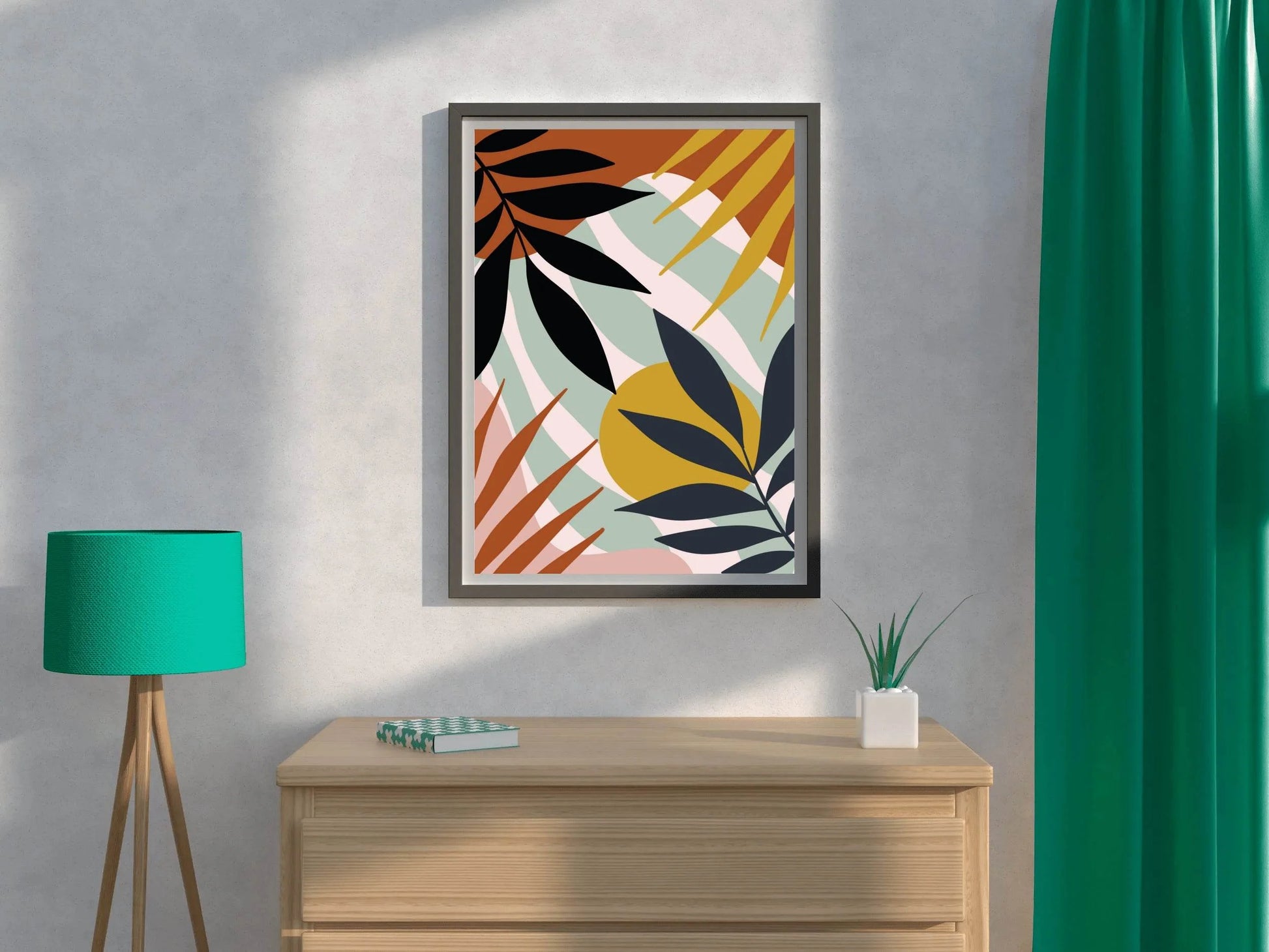 Abstract Tropical Leaves ArtWork - beink online art store