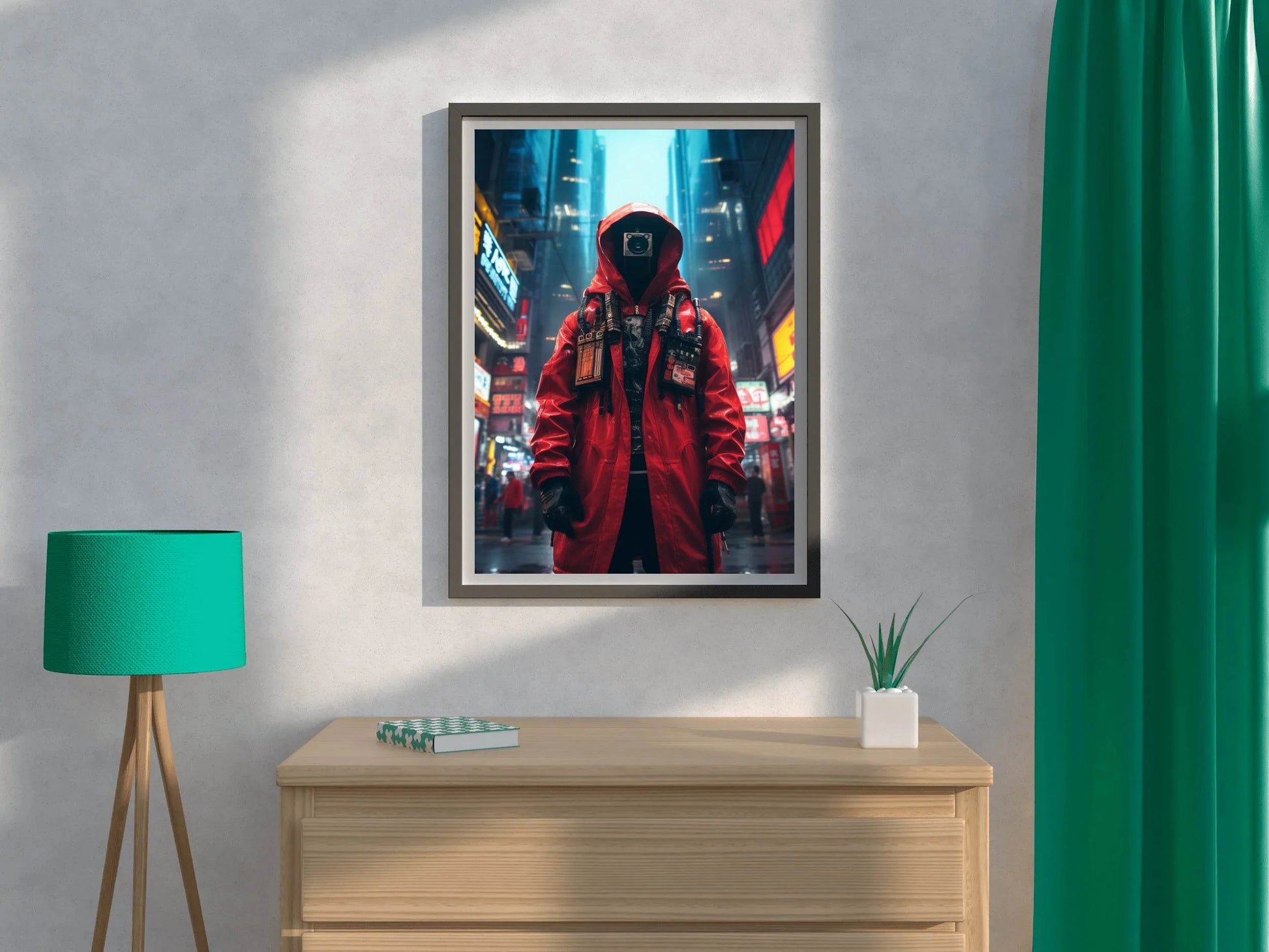 Cyberpunk Warrior Wall Art - beink online art store