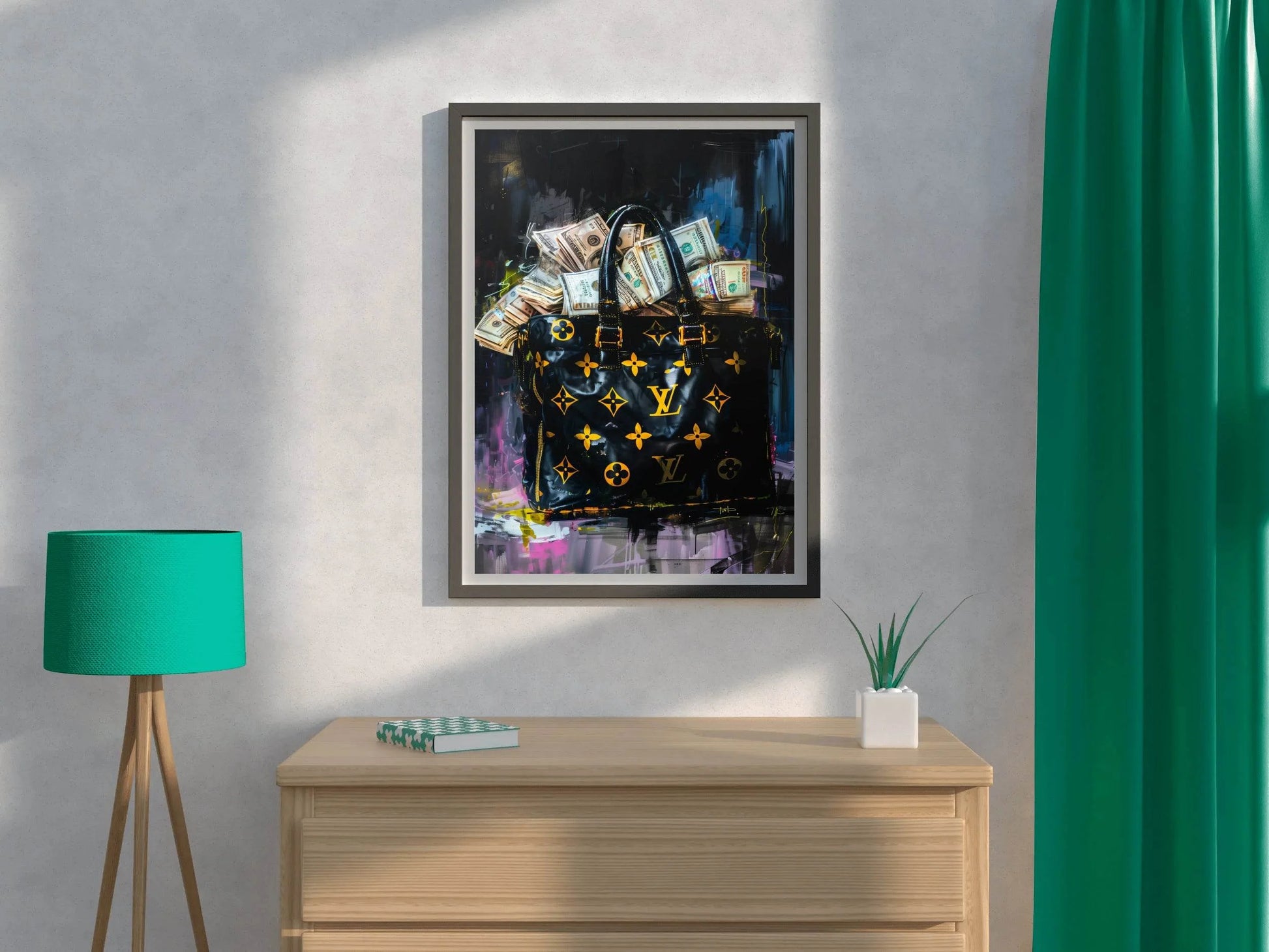 Bag Full of Money Wall Art - beink online art store