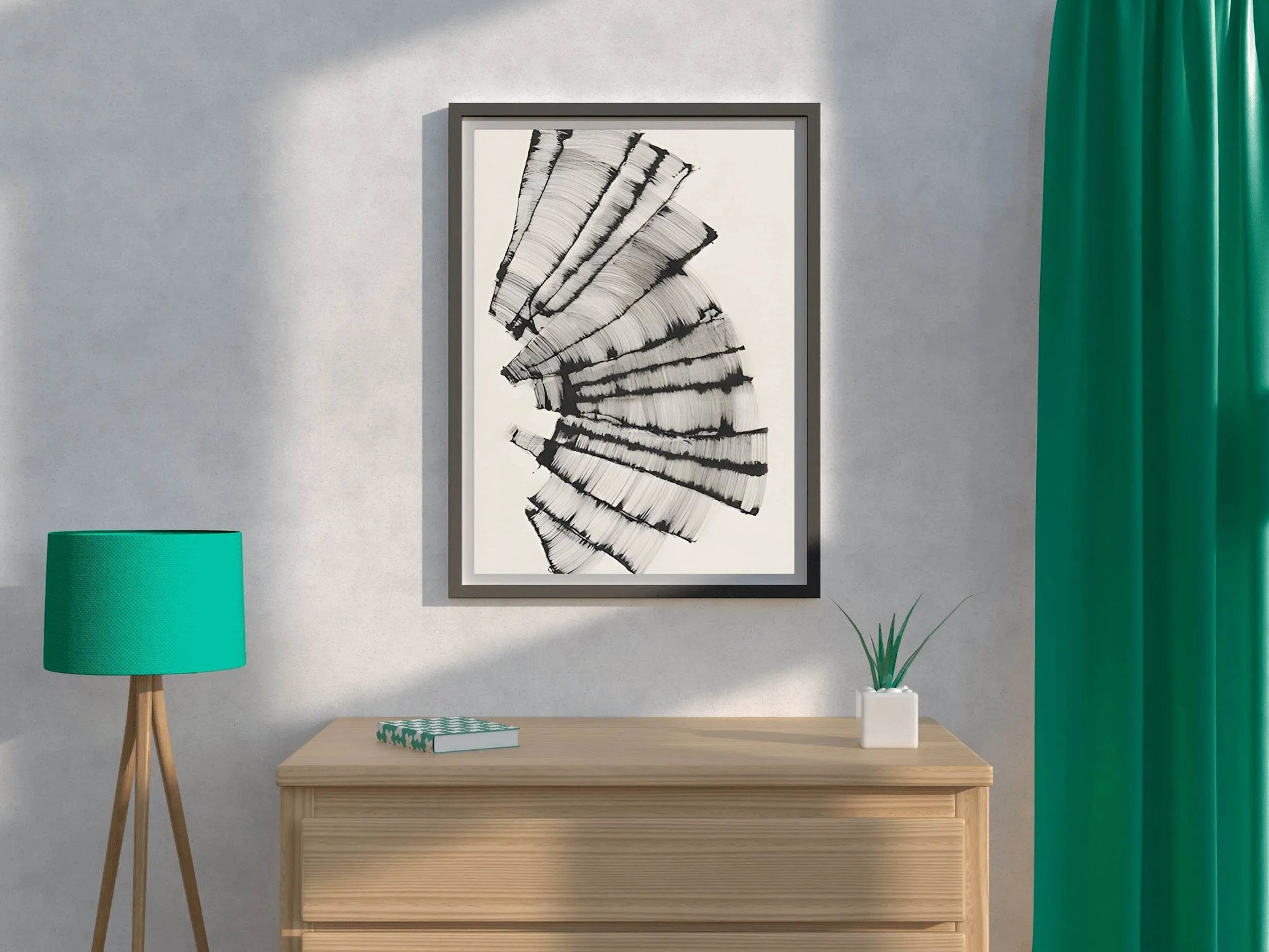 Abstract Fan Modern Wall Art - beink online art store
