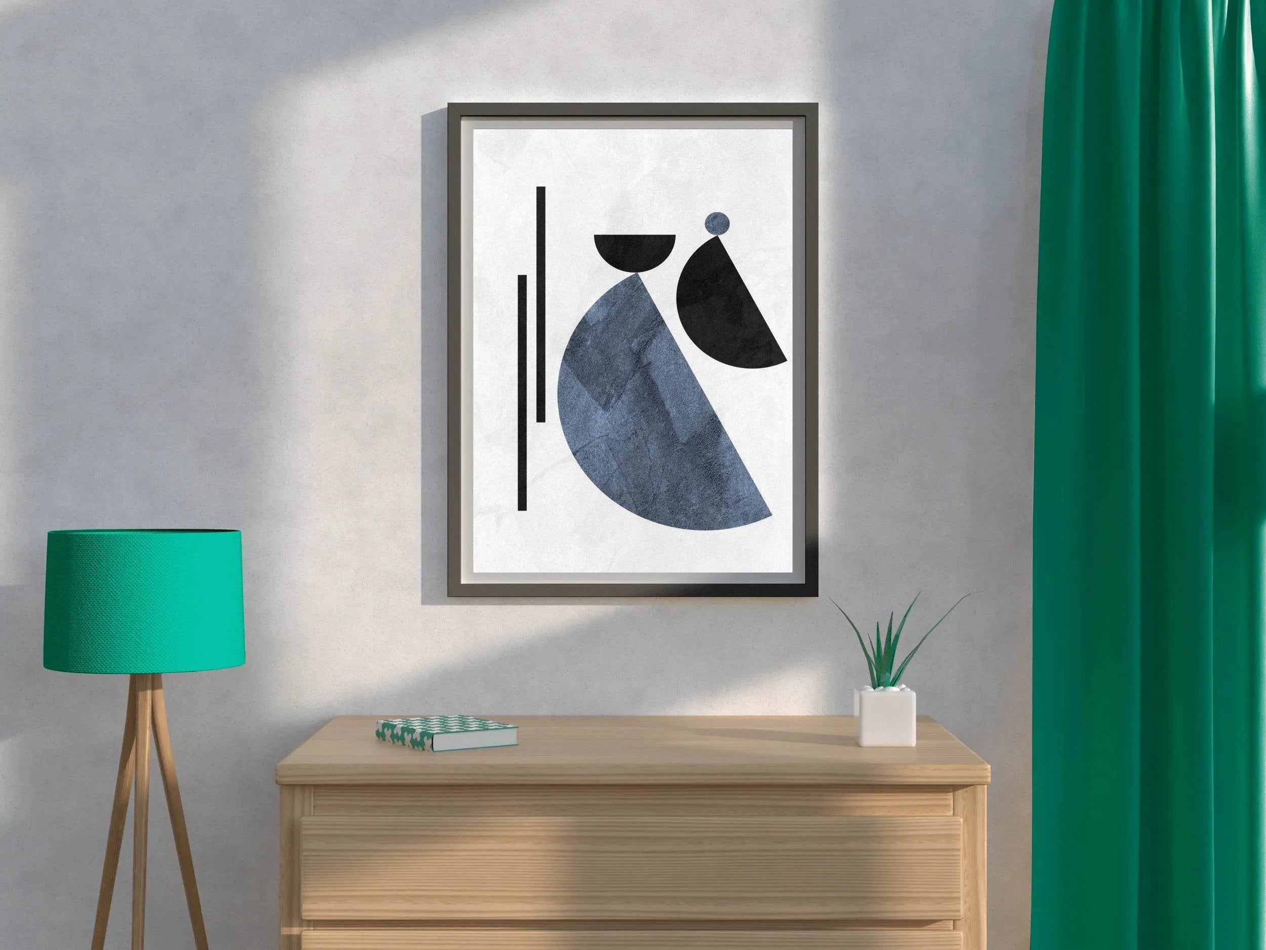 Geometrical Shapes Abstract Wall Art - beink online art store