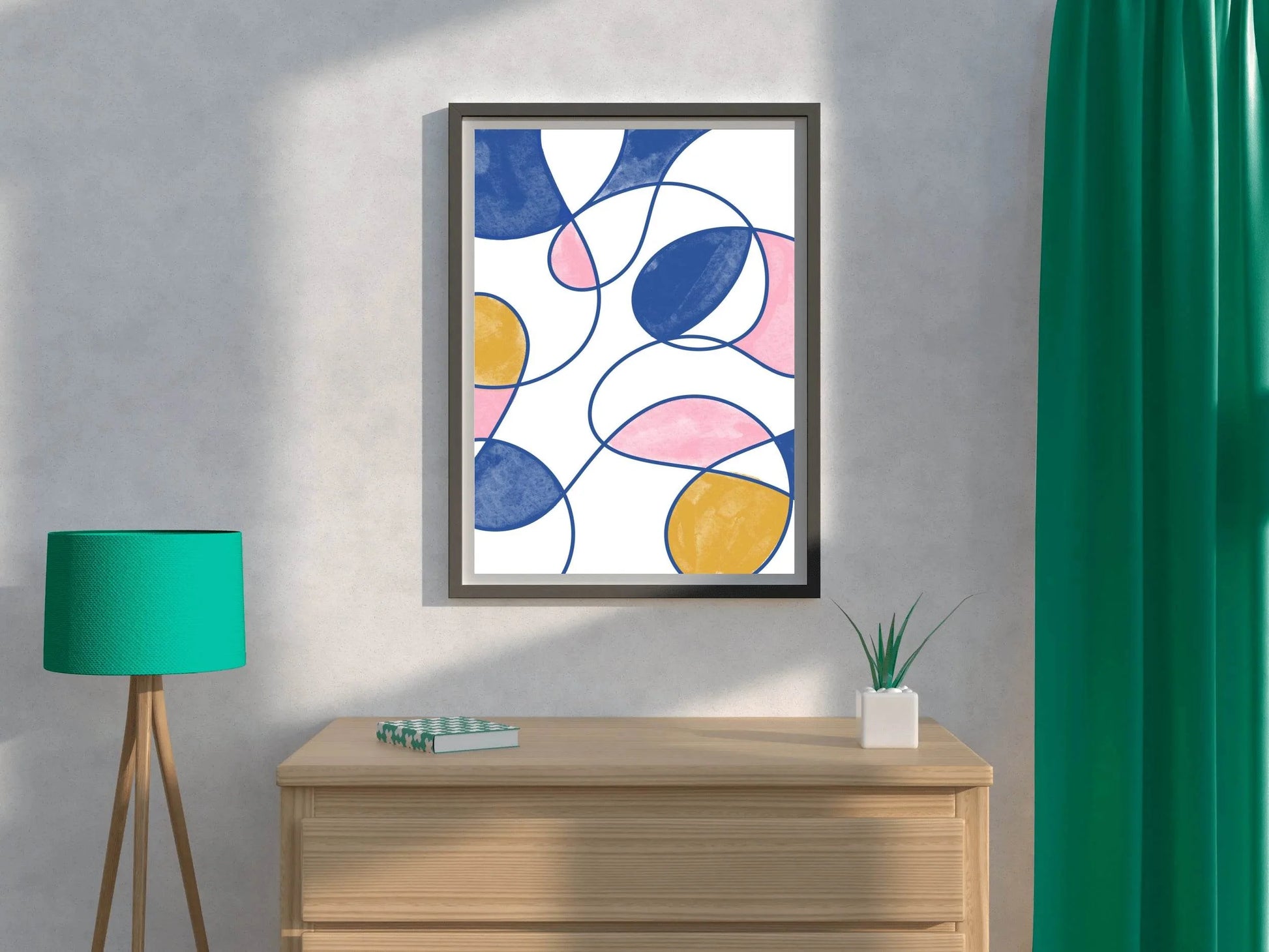 Colorful Lines Poster Wall Art - beink online art store
