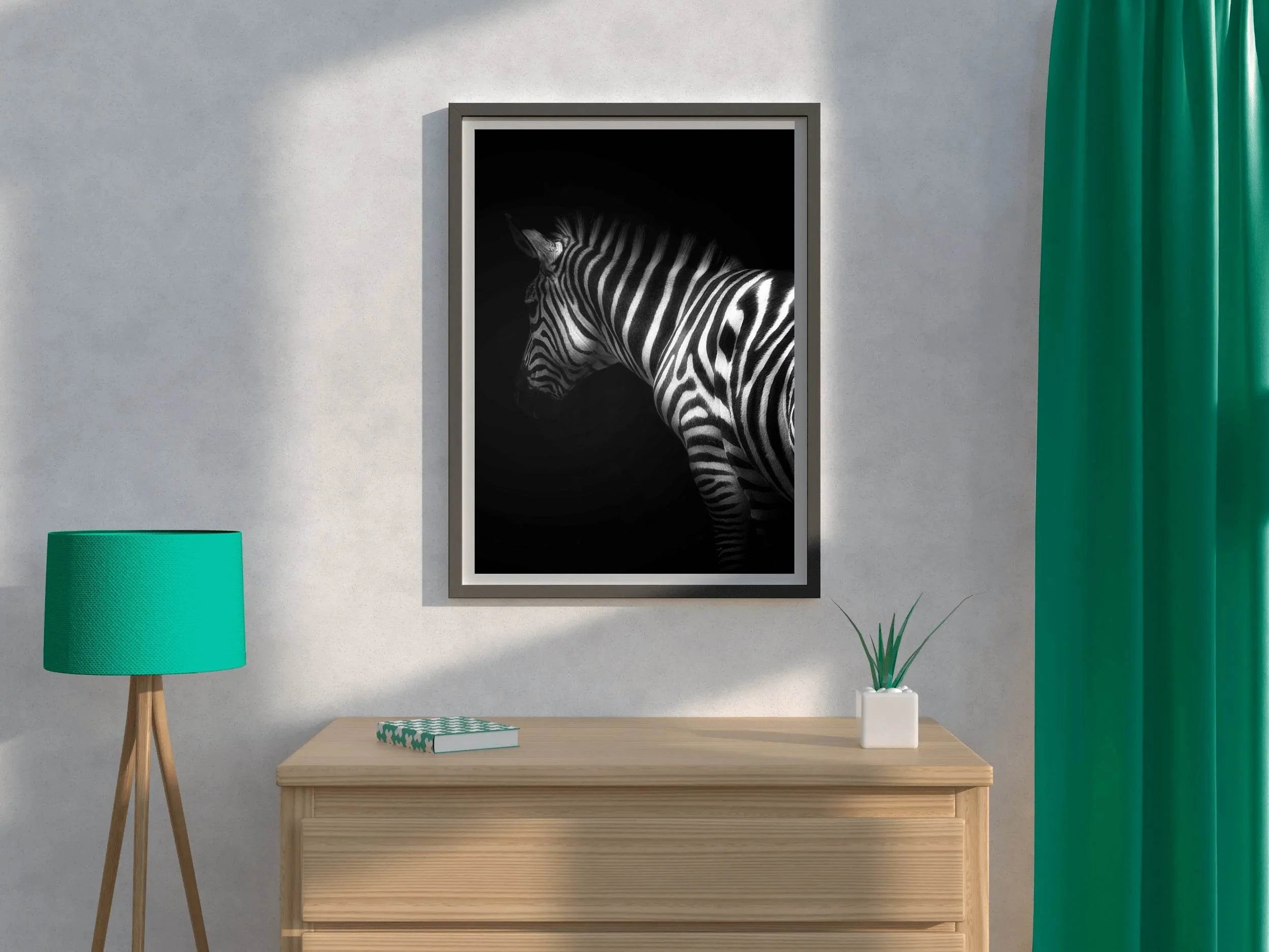 Zebra Black & White Wall Art - beink online art store