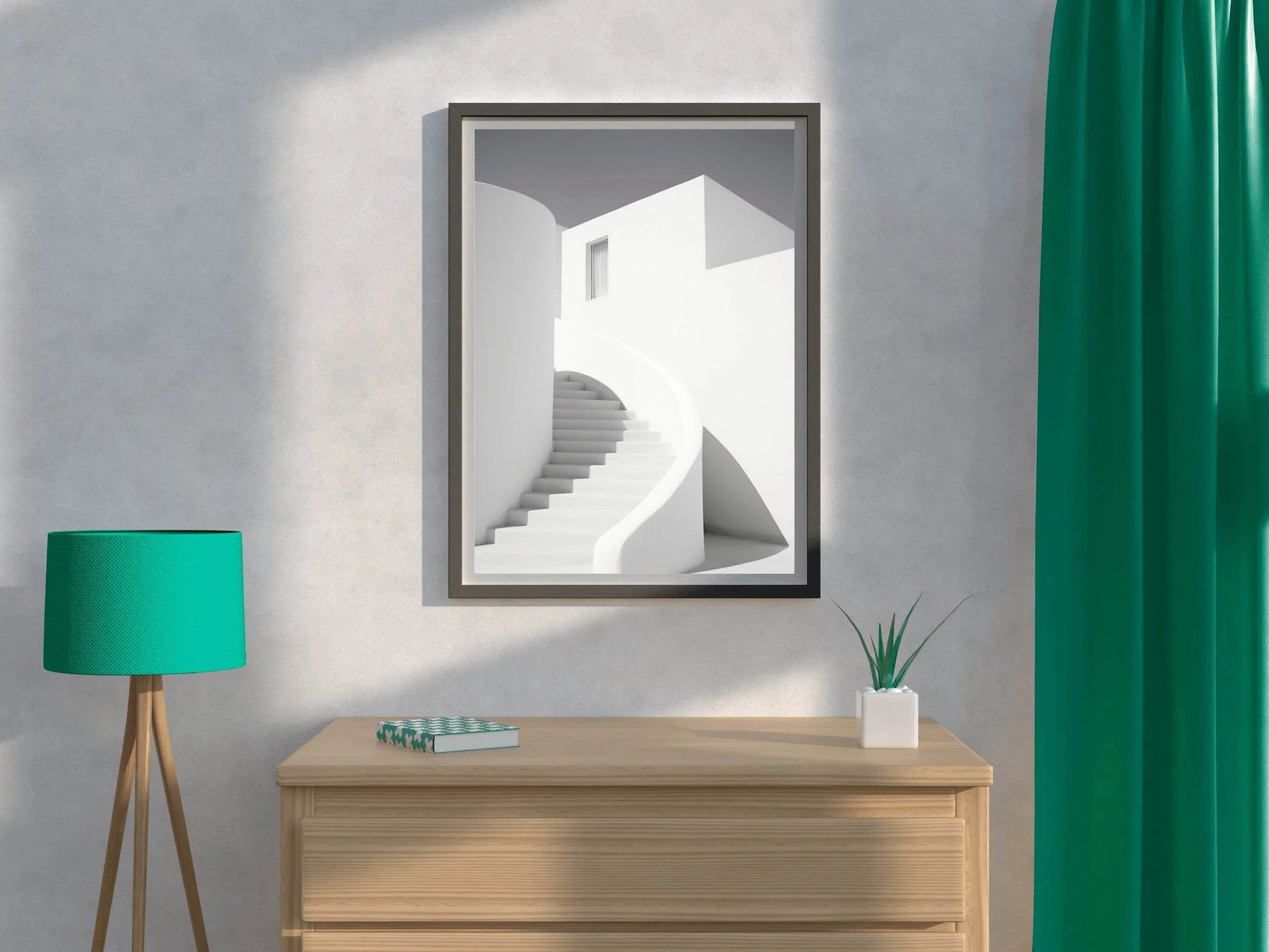 White Walkway Arch Wall Art - beink online art store