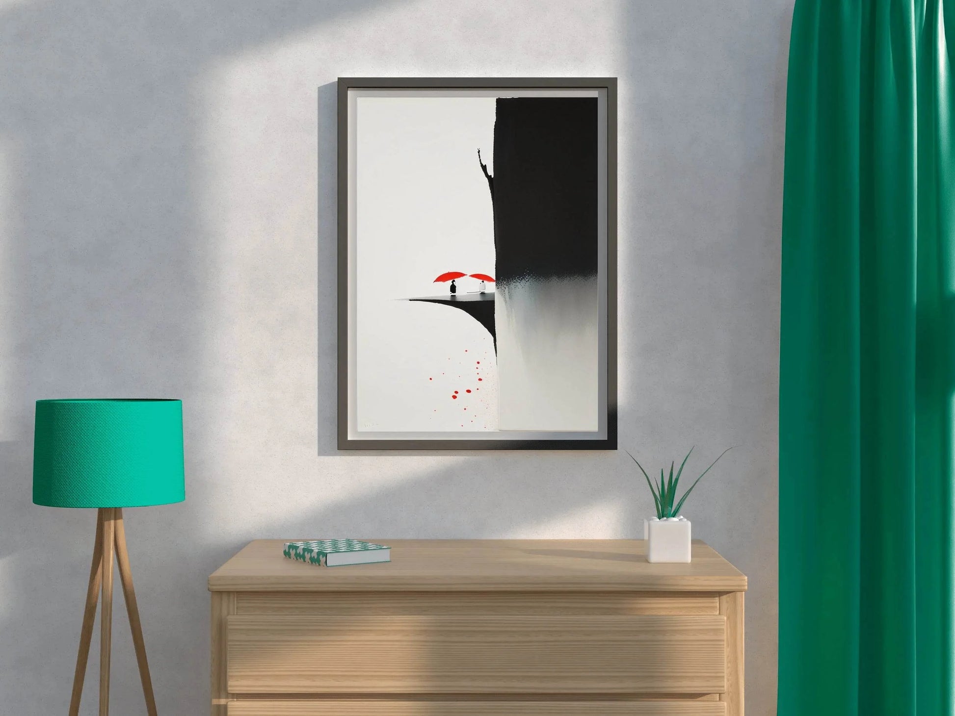 Creative Umbrella Painting Abstract Wall Art - beink online art store
