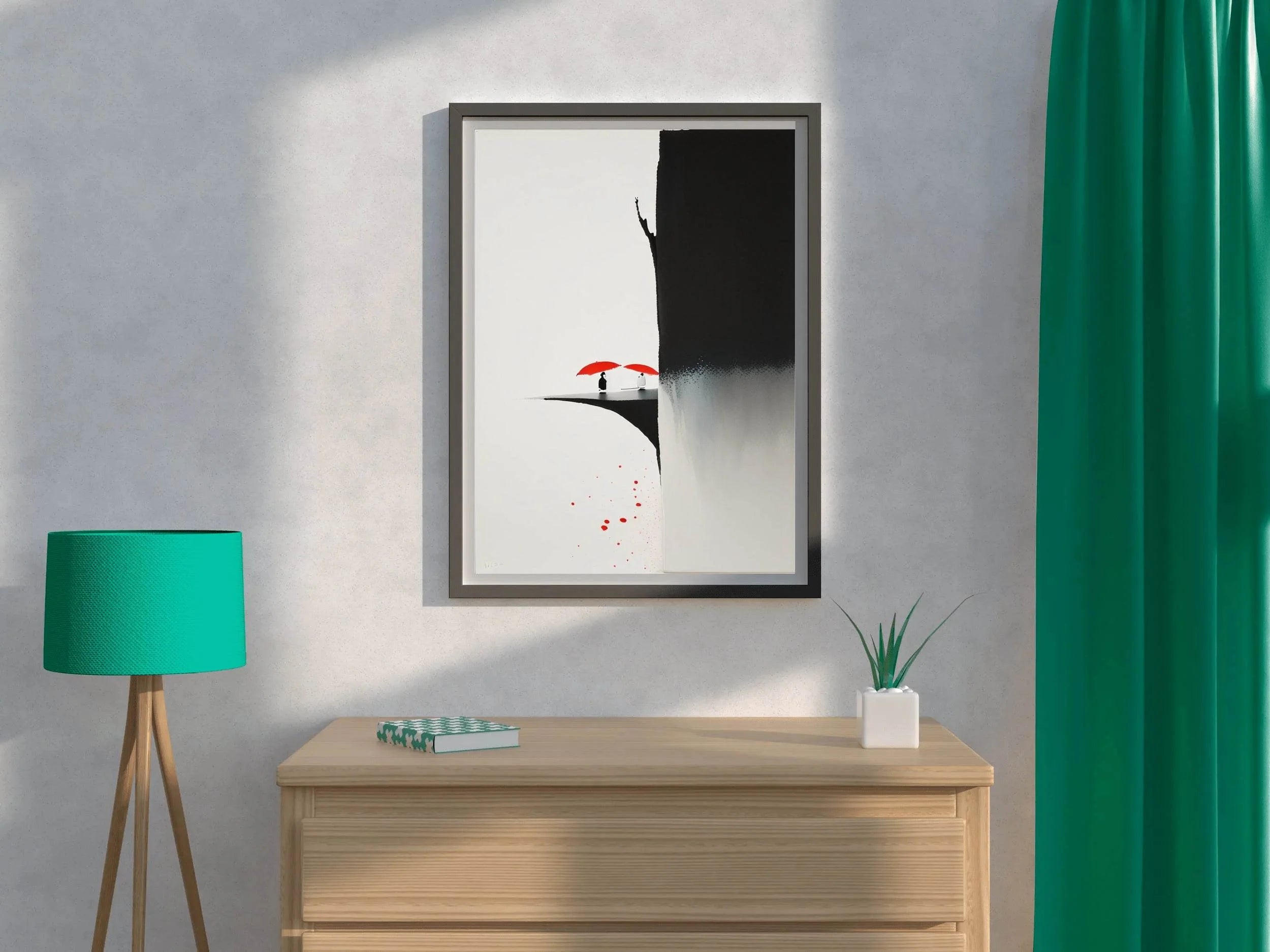 Creative Umbrella Painting Abstract Wall Art - beink online art store