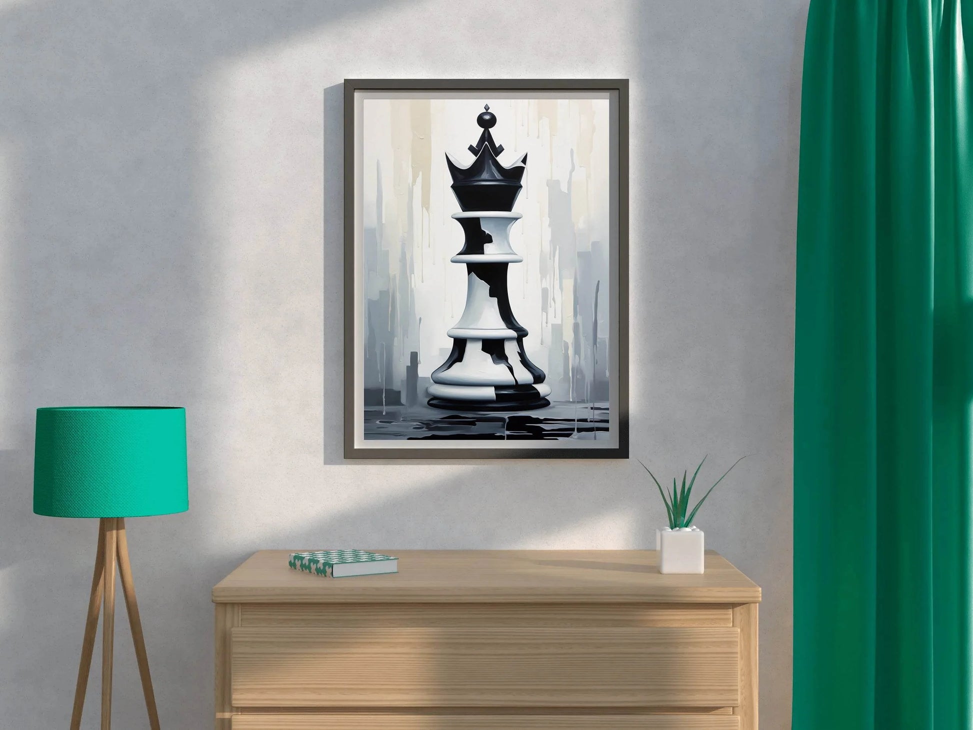 Chess Knight Picture Wall Art - beink online art store