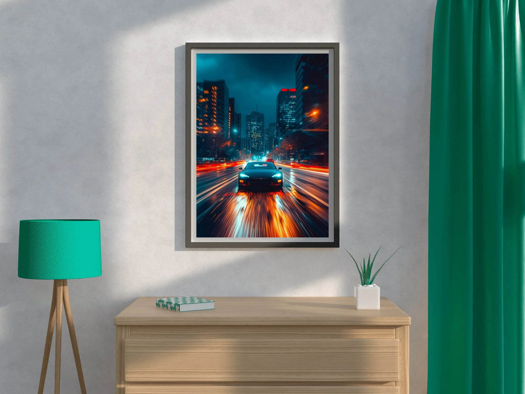 Tesla Model S Wall Art - beink online art store
