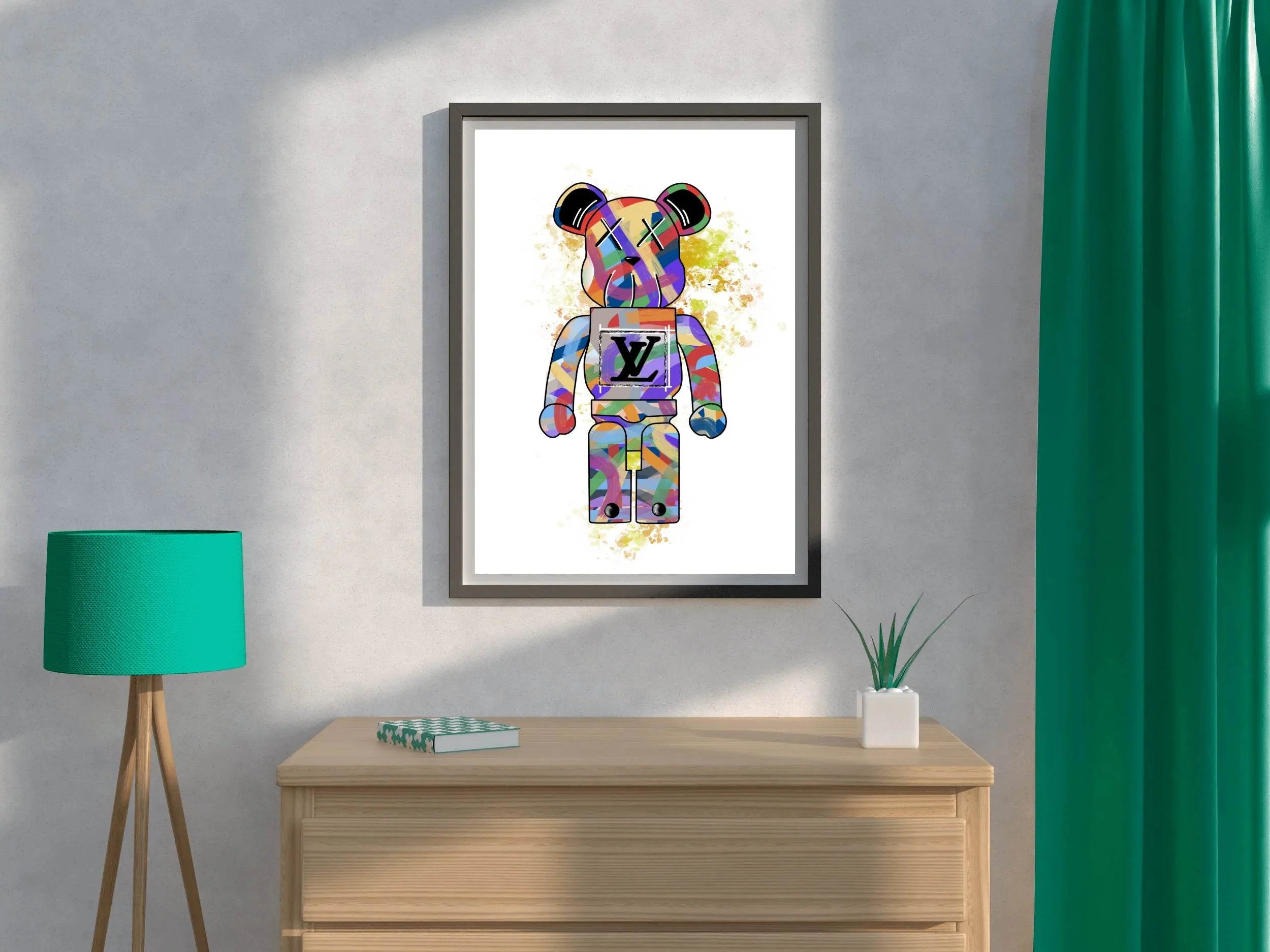Kaws LV X Supreme Collection Wall Art - beink online art store