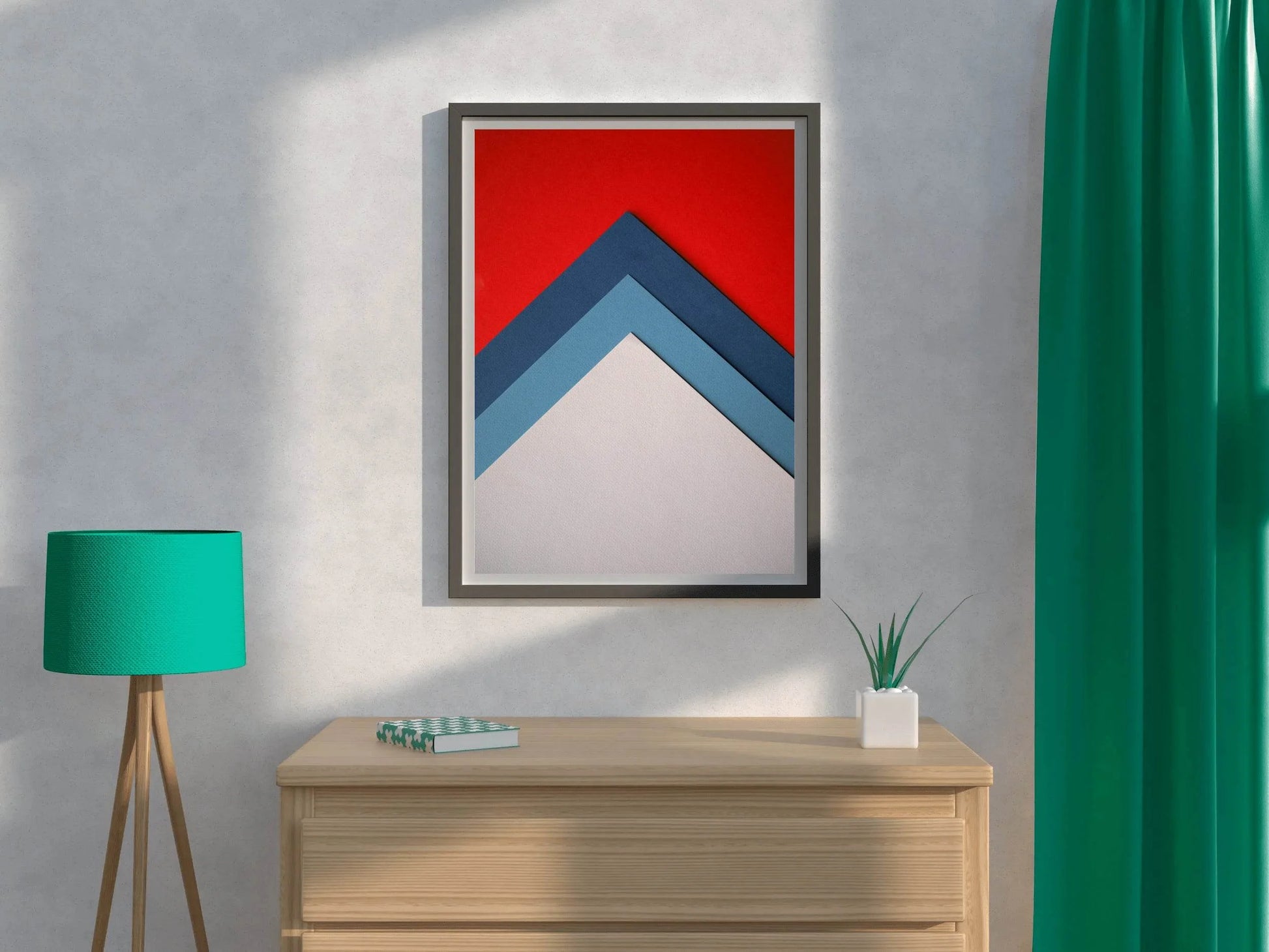 Multicolor Papers Abstract Wall Art - beink online art store