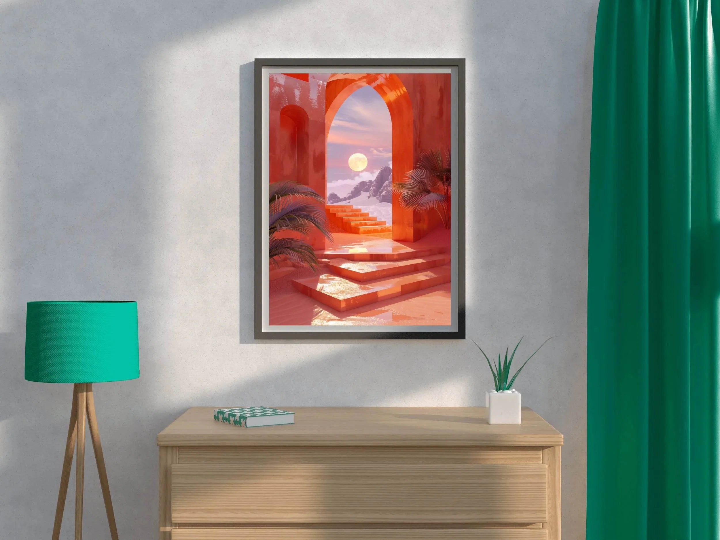 Lunar Portal - Arch with Gateway Wall Art - beink online art store