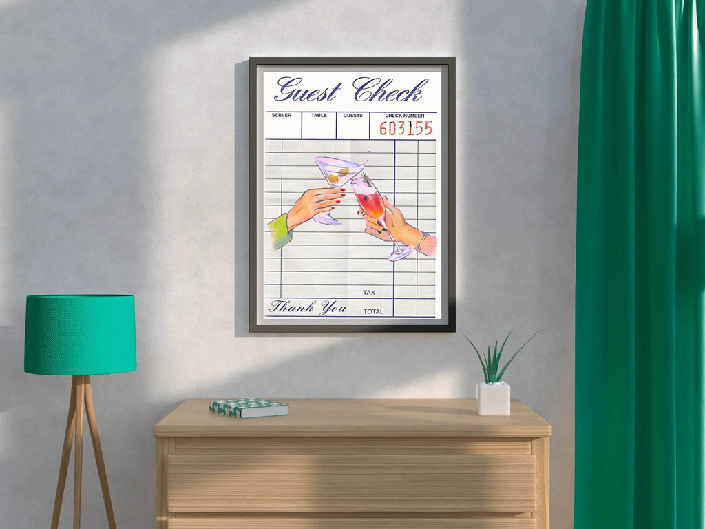 Guest Check Wall Art - beink online art store