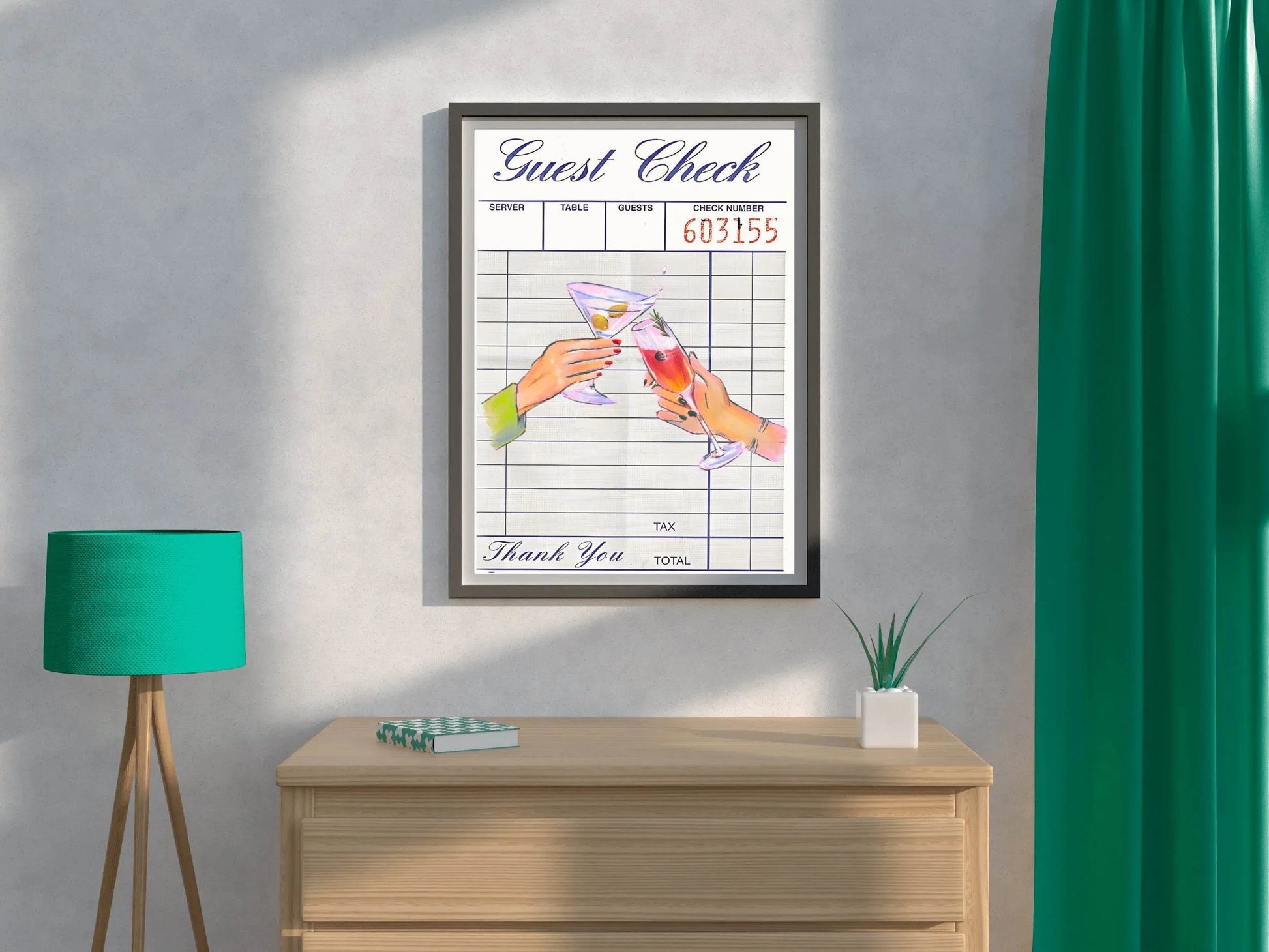 Guest Check Wall Art - beink online art store
