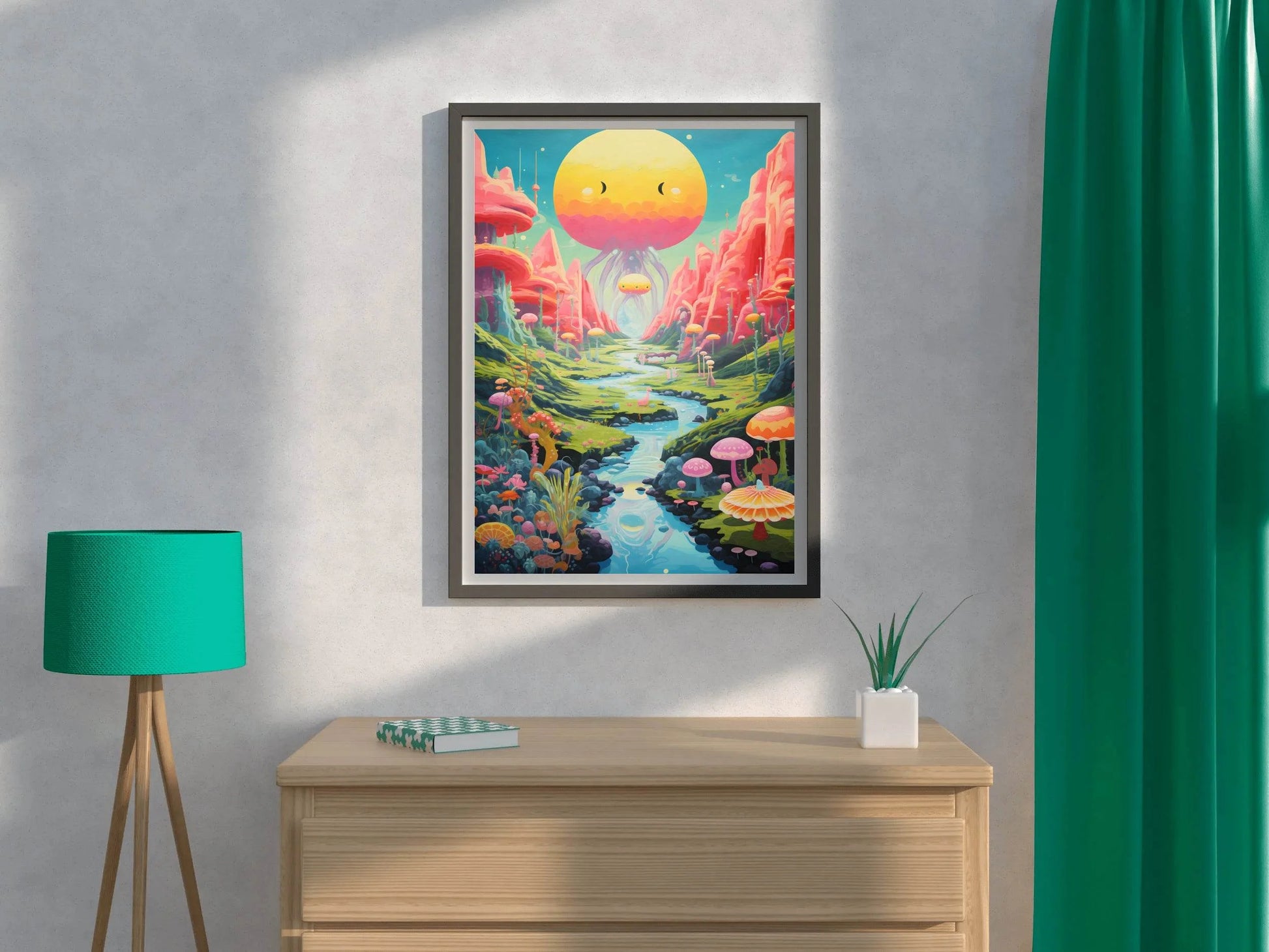 Master Flame Psychedelic Themed Aesthetic Wall Art - beink online art store